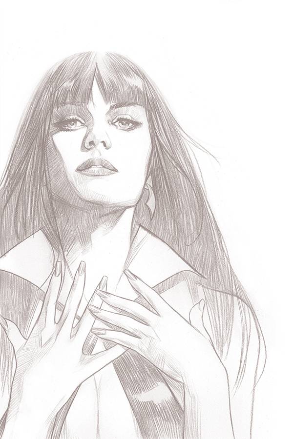 VENGEANCE OF VAMPIRELLA #1 OLIVER B&W VIRGIN FOC 1:15 INCENTIVE