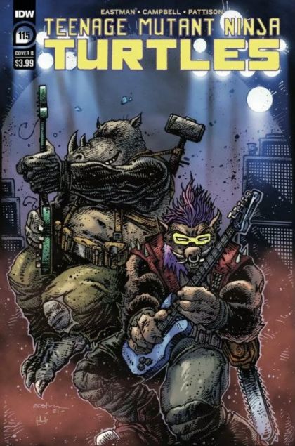 TEENAGE MUTANT NINJA TURTLES 115 COVER B VARIANT KEVIN EASTMAN 2021