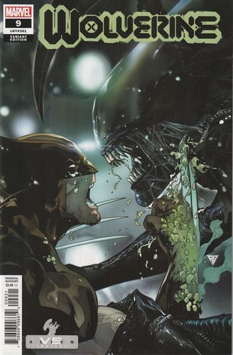 WOLVERINE 9 COVER B VARIANT RB SILVA MARVEL VS ALIEN 2021