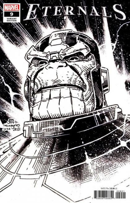 ETERNALS 9 COVER B CHEUNG HEADSHOT SKETCH VARIANT 2022