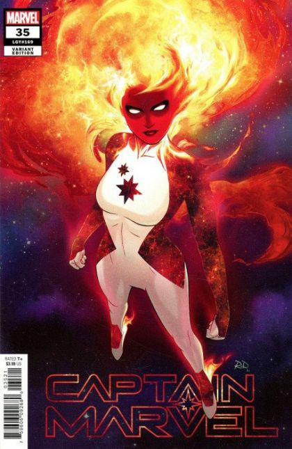 CAPTAIN MARVEL 35 COVER B VARIANT RUSSELL DAUTERMAN SPOILER 2022
