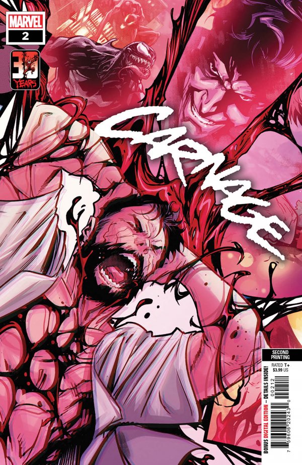 CARNAGE #2 2ND PRINTING