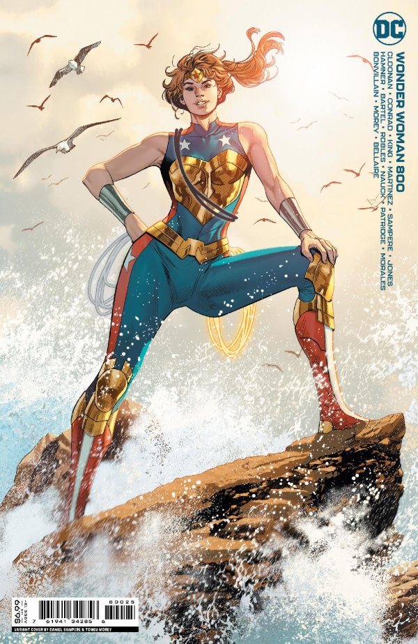 WONDER WOMAN #800 COVER K DANIEL SAMPERE TRINITY CARD STOCK VARIANT