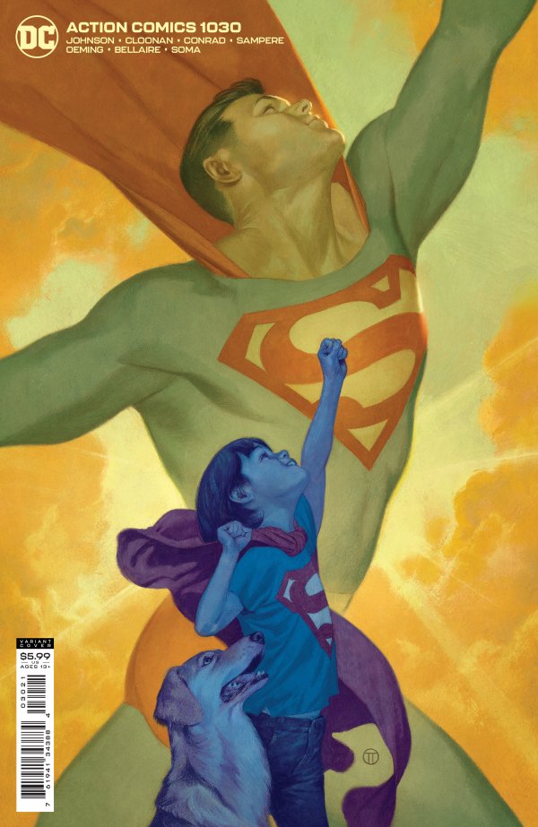 ACTION COMICS 1030 COVER B VARIANT JULIAN TOTINO TEDESCO CARD STOCK 2021