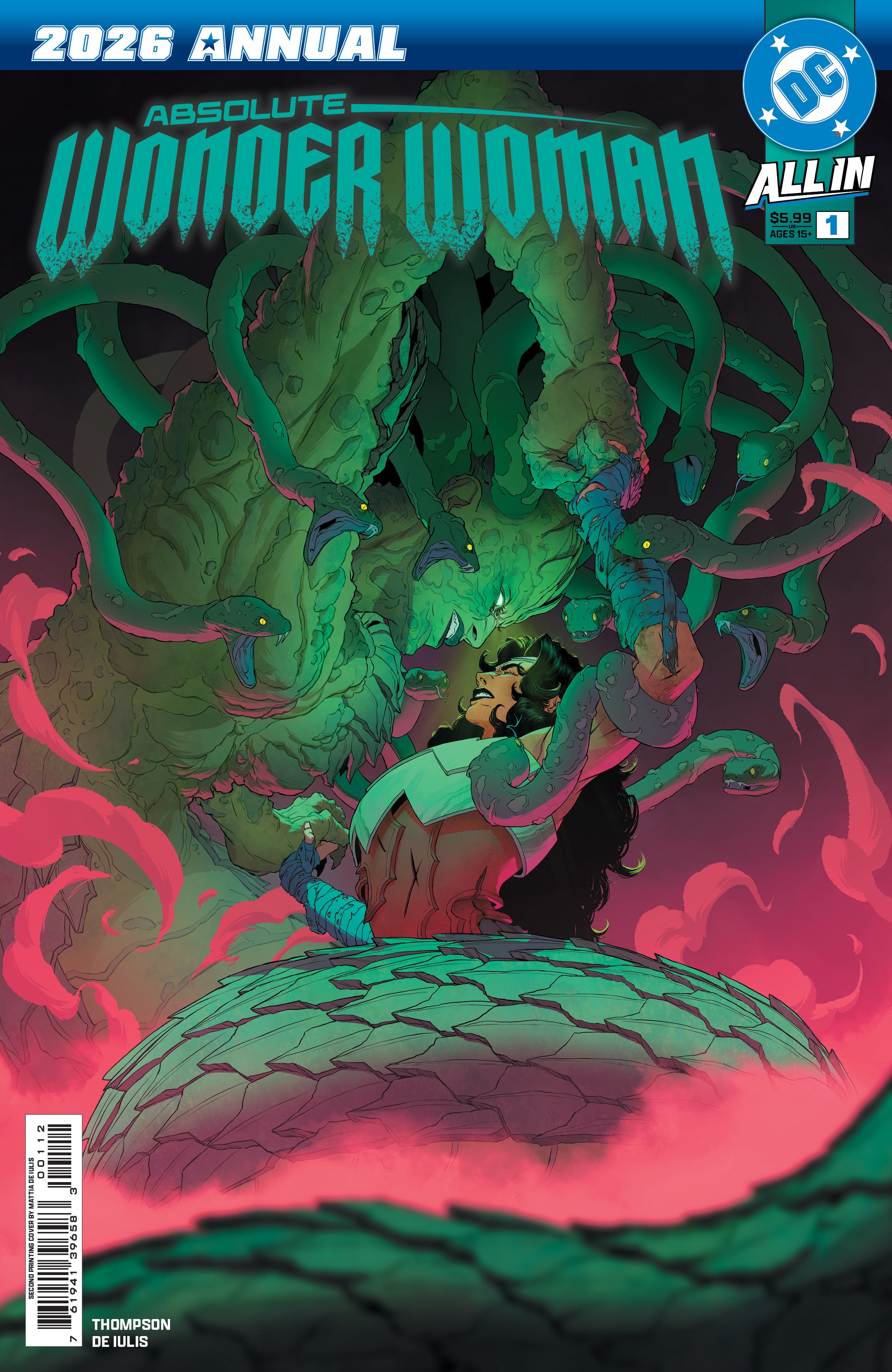 ABSOLUTE WONDER WOMAN ANNUAL 2026 #1 (ONE SHOT) SECOND PRINTING CVR A MATTIA DE IULIS