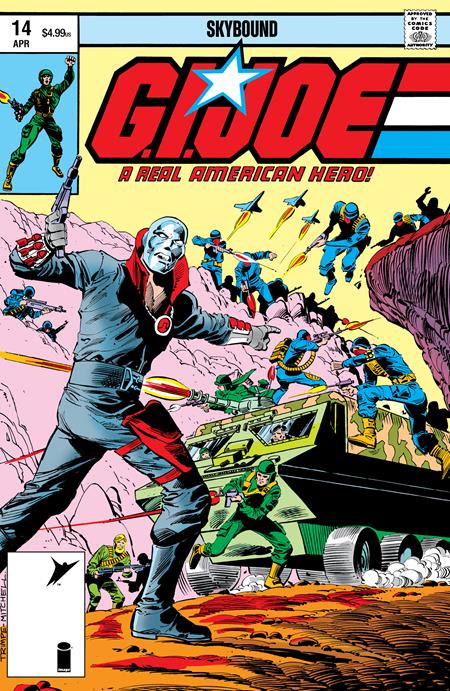 GI JOE A REAL AMERICAN HERO #14 HAMA FILES EDITION CVR C HERB TRIMPE & STEVE MITCHELL FOIL VAR