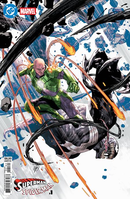 DC MARVEL SUPERMAN SPIDER-MAN #1 (ONE SHOT) Second Printing Cvr C Yasmine Putri Card Stock Var