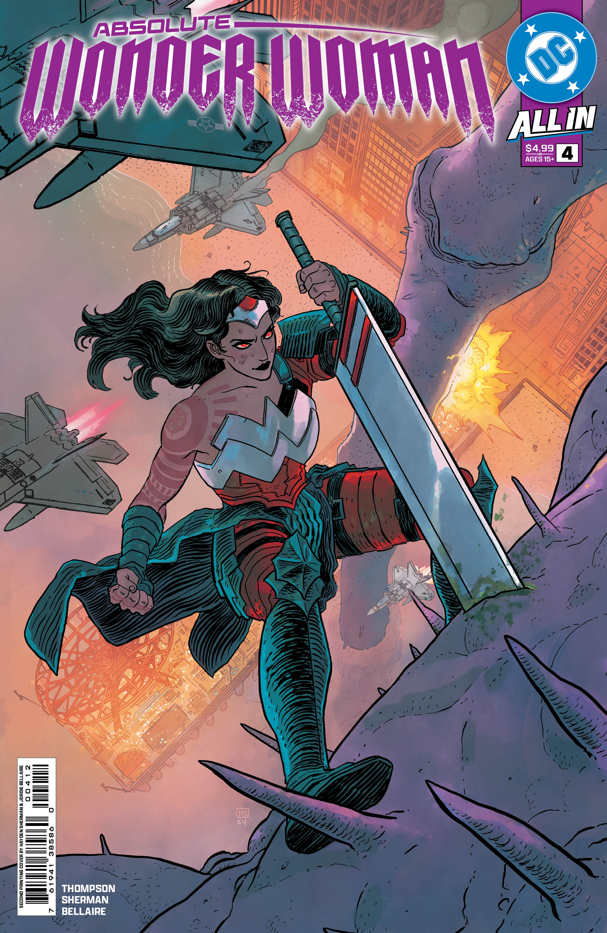 ABSOLUTE WONDER WOMAN #4 SECOND PRINTING