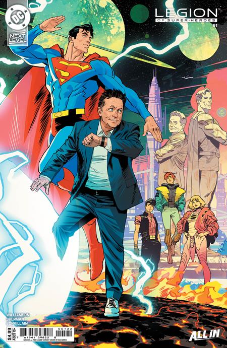 LEGION OF SUPER-HEROES #1 CVR H DAN MORA MICHAEL J FOX CAMEO CARD STOCK VAR