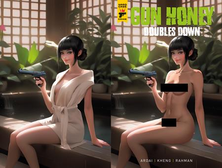 GUN HONEY DOUBLES DOWN #4 (OF 4) CVR E RARE TEMPTER WRAPAROUND NUDE CLOTHED BAGGED VAR