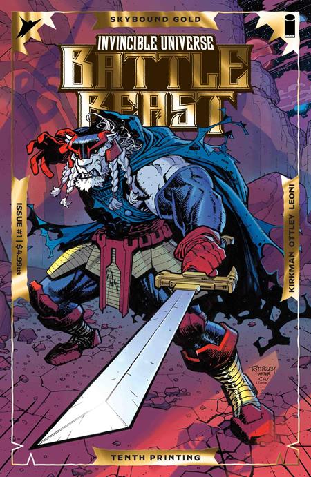 INVINCIBLE UNIVERSE BATTLE BEAST #1 10TH PTG CVR A RYAN OTTLEY & ANNALISA LEONI EMBOSS & GOLD FOIL