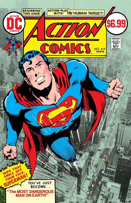 ACTION COMICS #419 FACSIMILE EDITION CVR B NEAL ADAMS FOIL VAR