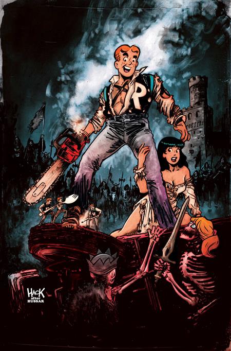 ARCHIE X ARMY OF DARKNESS #1 CVR H ROBERT HACK METAL VIRGIN CVR VAR