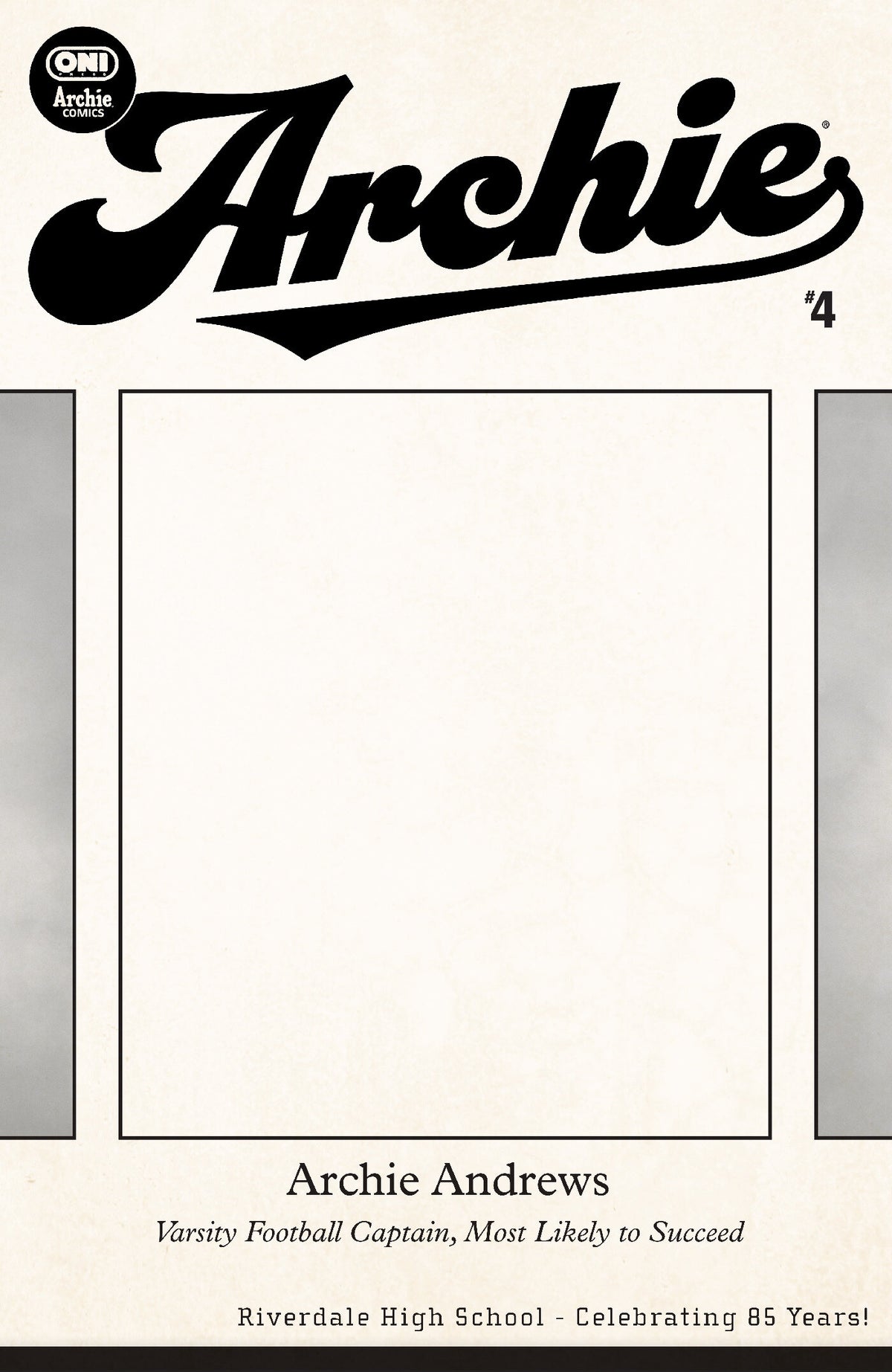 ARCHIE #4 COVER F RIVERDALE YEARBOOK BLANK SKETCH VAR