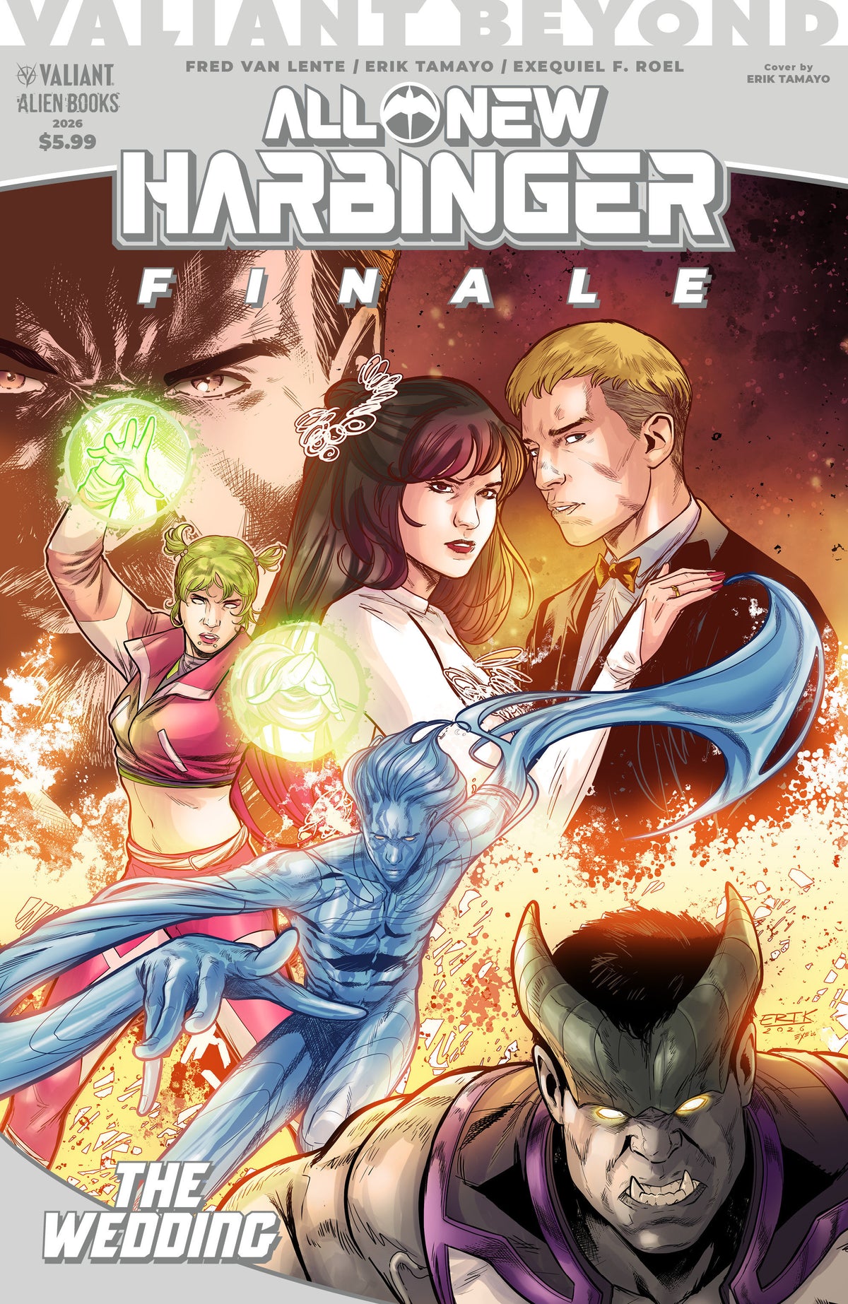 VALIANT BEYOND: ALL-NEW HARBINGER FINALE--THE WEDDING COVER A (TAMAYO)