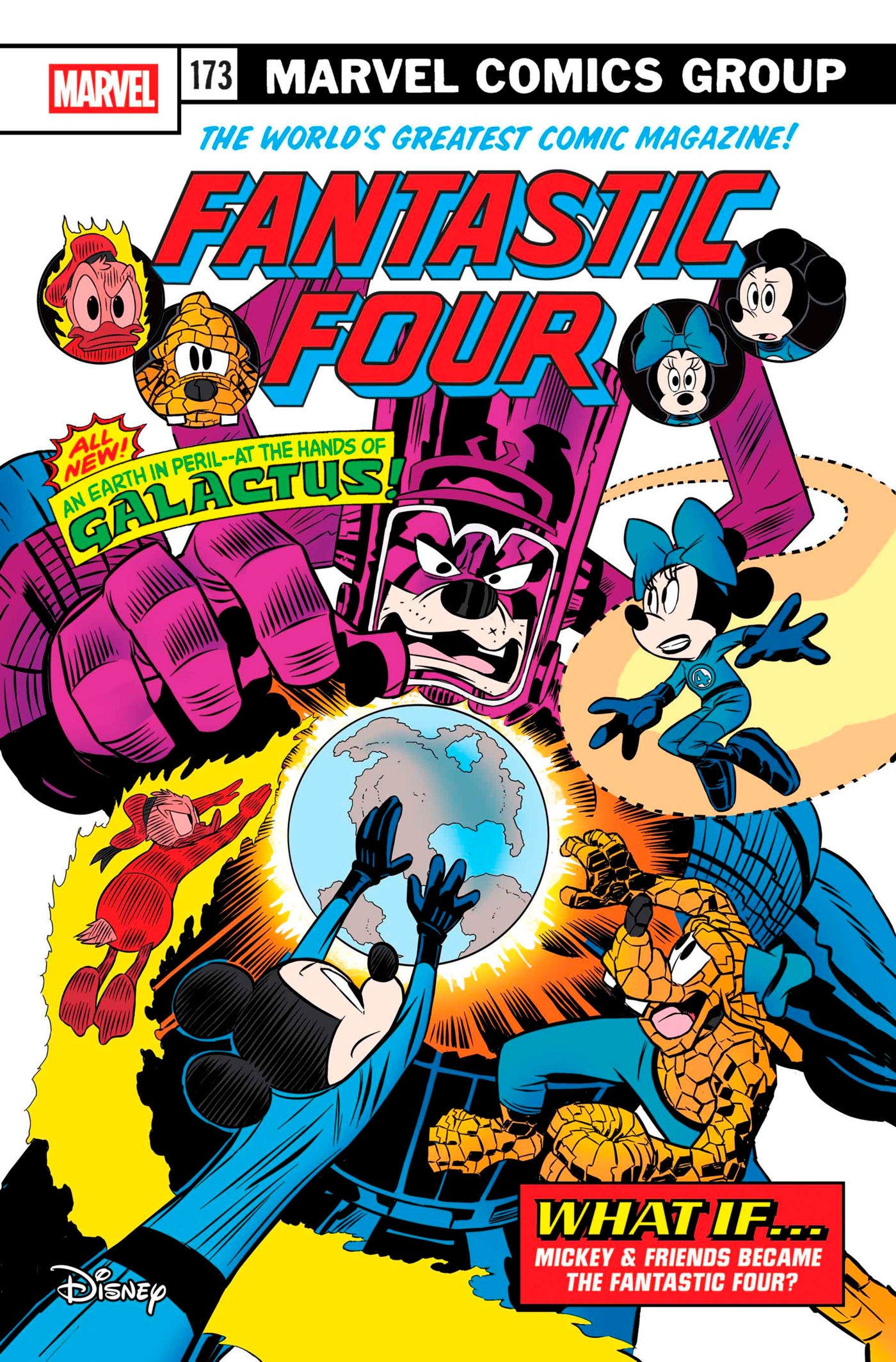 FANTASTIC FOUR #31 CLAUDIO SCIARRONE DISNEY WHAT IF? FANTASTIC FOUR HOMAGE VARIANT [DOOM]