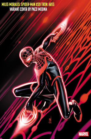 MILES MORALES: SPIDER-MAN #39 PACO MEDINA TRON: ARES VARIANT