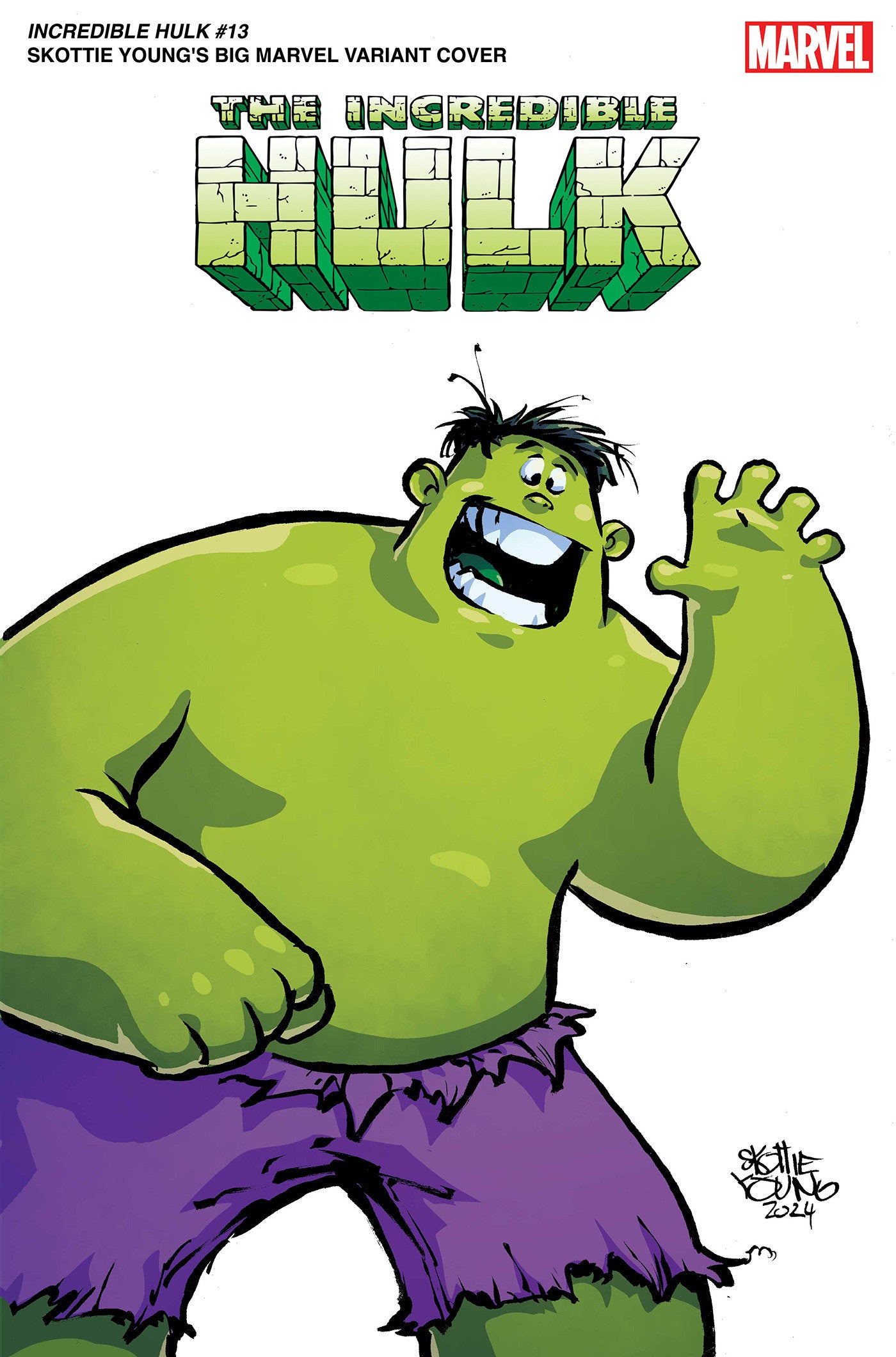 INCREDIBLE HULK #13 SKOTTIE YOUNG'S BIG MARVEL VARIANT