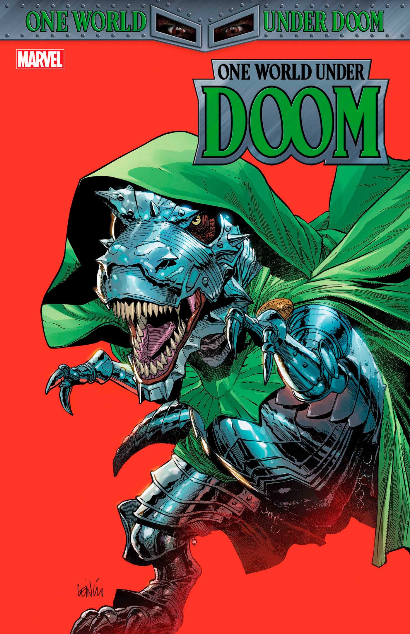 ONE WORLD UNDER DOOM #2 LEINIL YU DOOMASAUR VARIANT