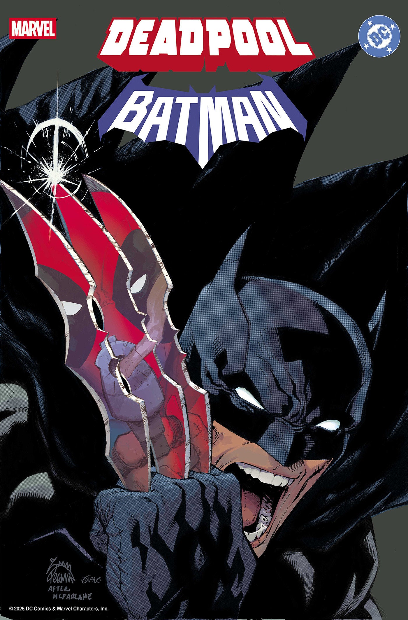 MARVEL/DC: DEADPOOL/BATMAN #1 RYAN STEGMAN HOMAGE VARIANT