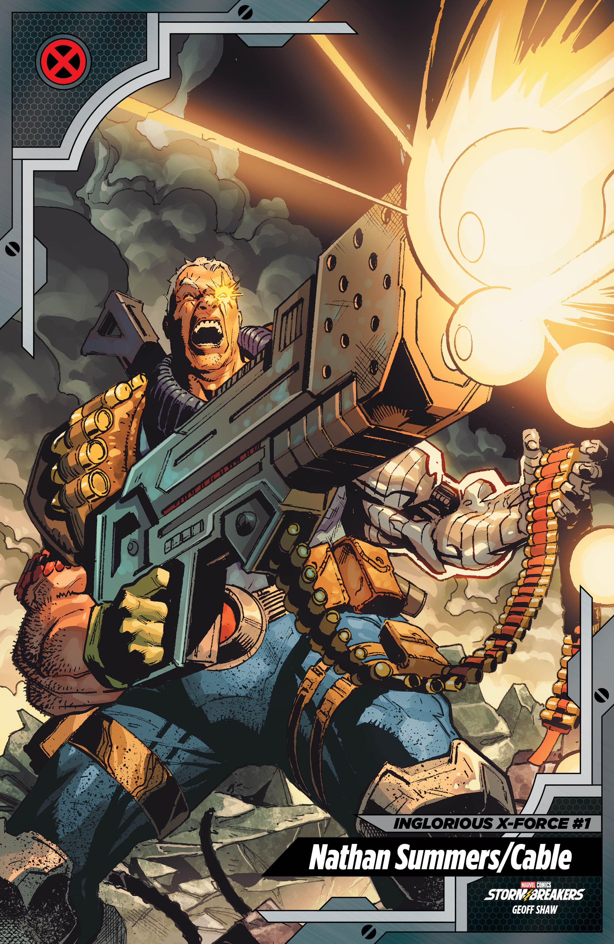 INGLORIOUS X-FORCE #1 GEOFF SHAW X-MEN TRADING CARD VARIANT