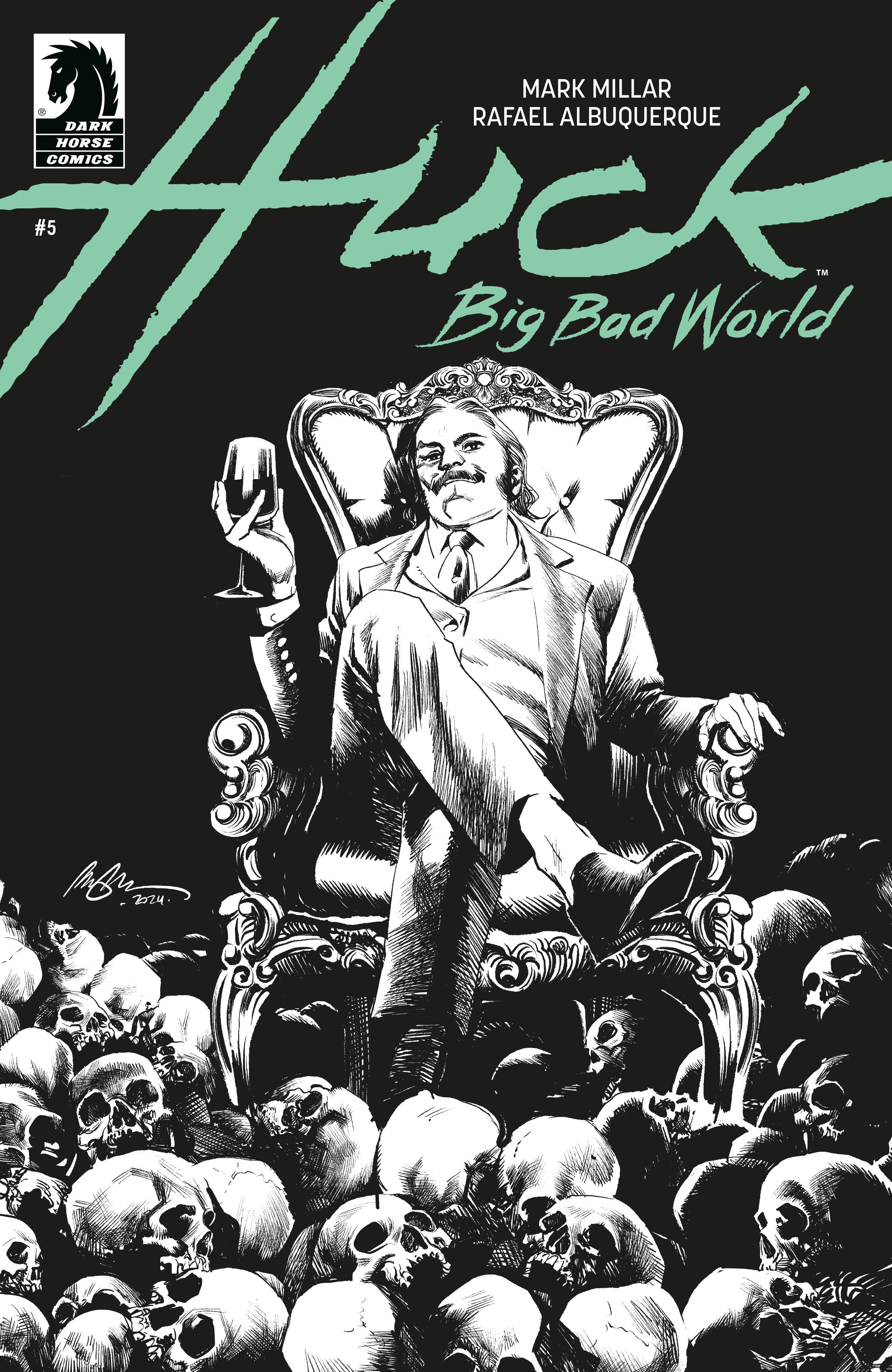 HUCK: BIG BAD WORLD #5 (CVR B) (B&W) (RAFAEL ALBUQUERQUE)