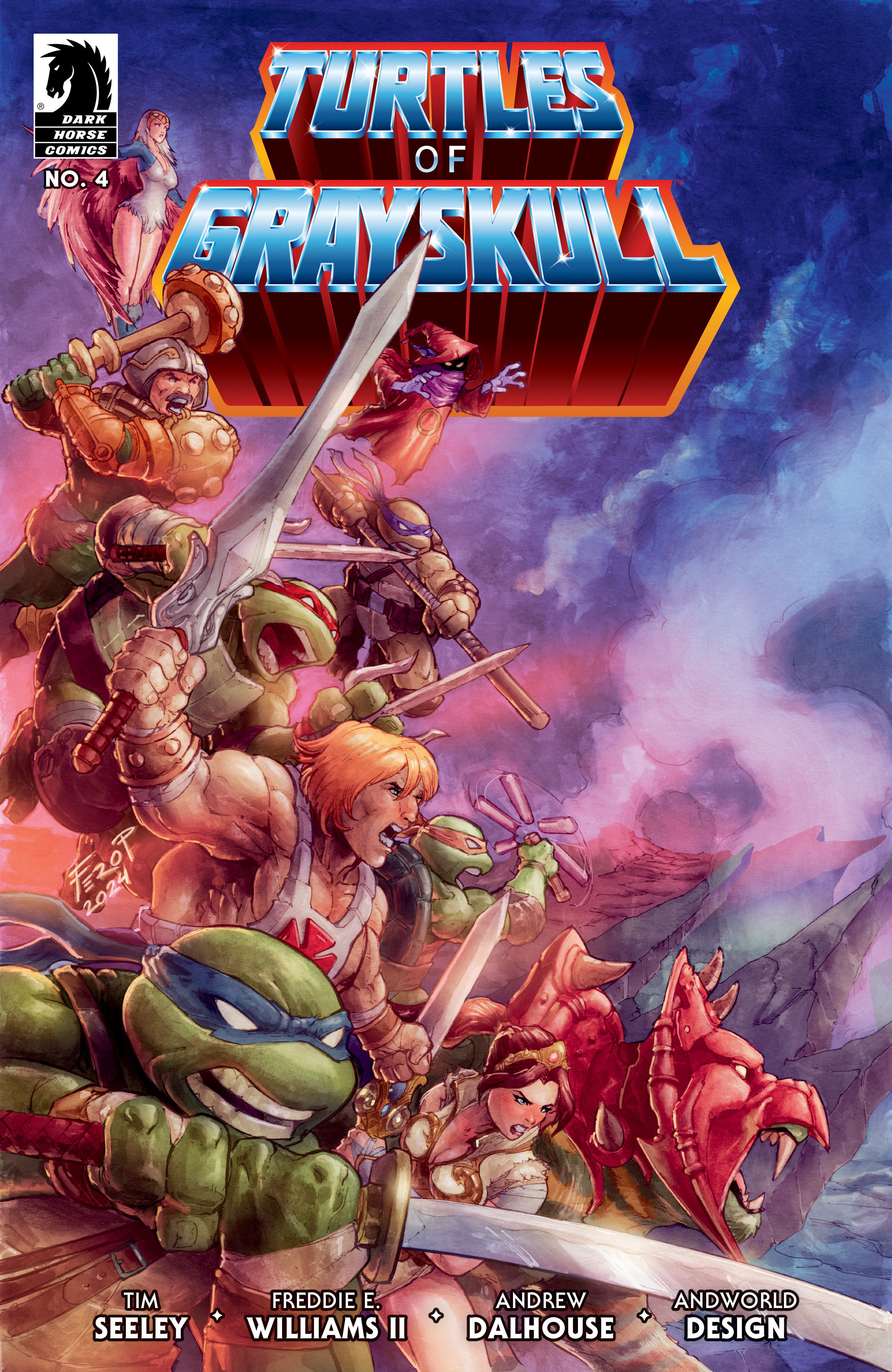 MASTERS OF THE UNIVERSE/TEENAGE MUTANT NINJA TURTLES: TURTLES OF GRAYSKULL #4 (CVR C) (FERO PENICHE)