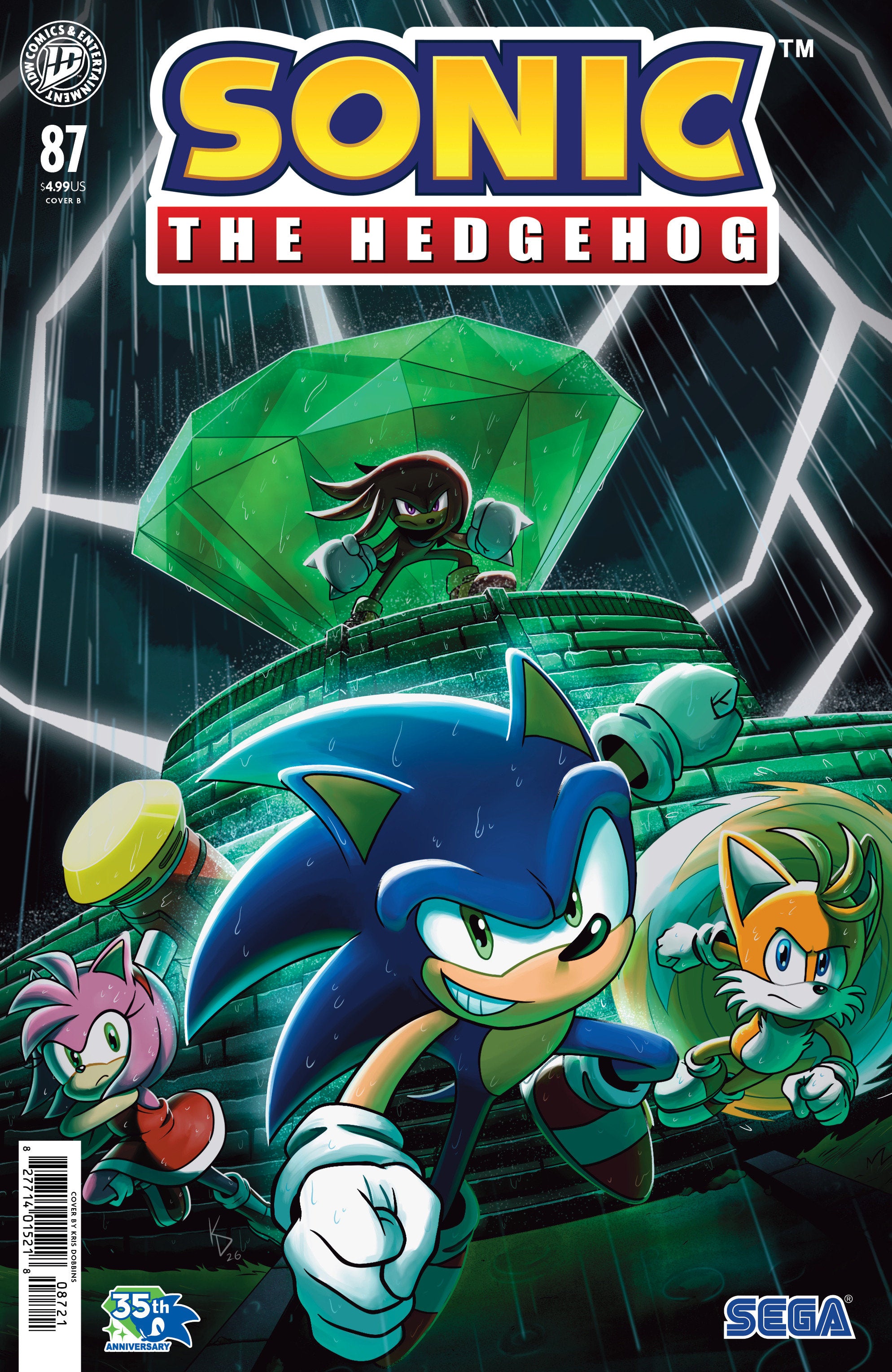 SONIC THE HEDGEHOG #87 VARIANT B (DOBBINS)