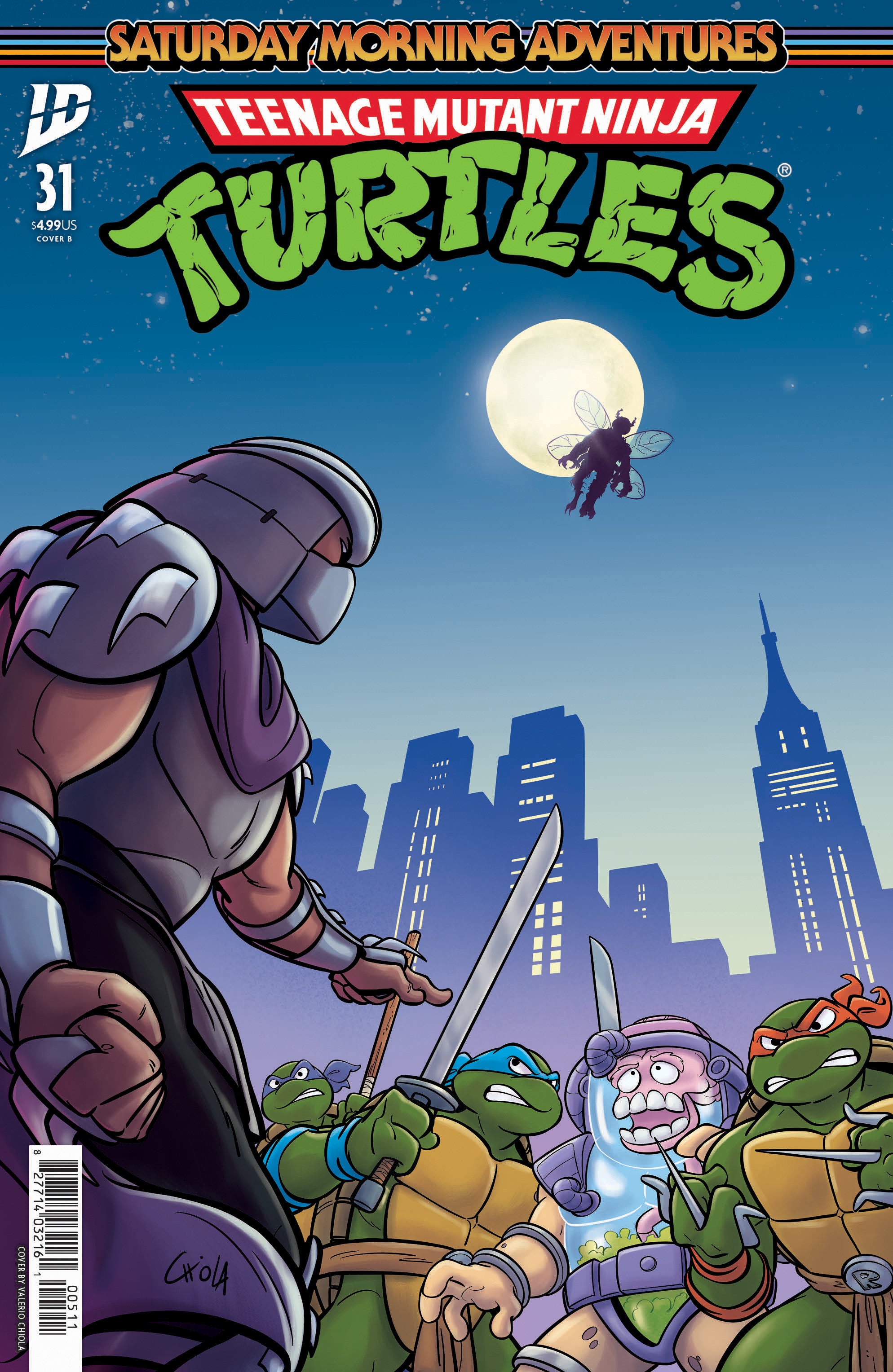 TEENAGE MUTANT NINJA TURTLES: SATURDAY MORNING ADVENTURES #31 VARIANT B (CHIOLA )