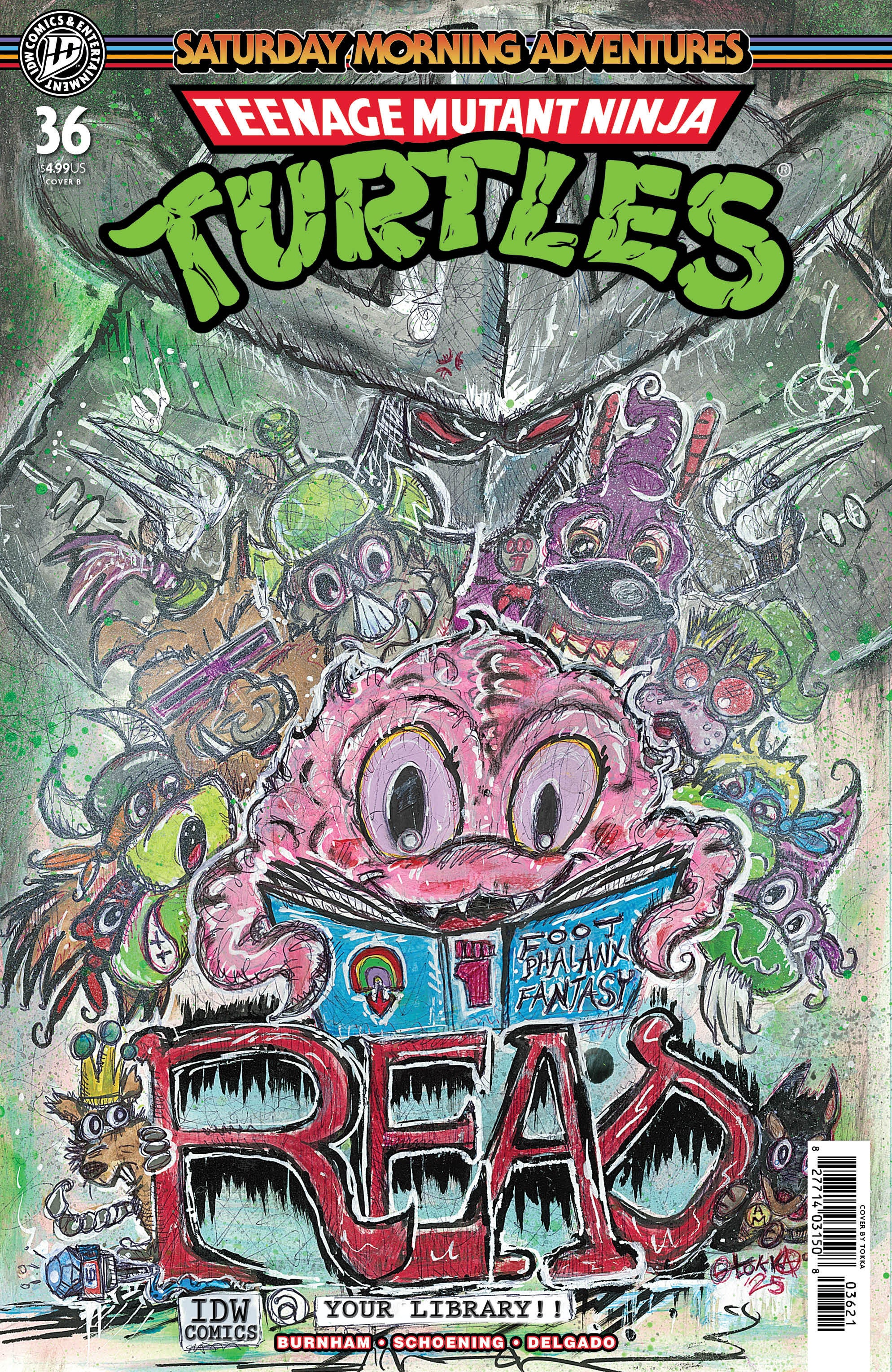 TEENAGE MUTANT NINJA TURTLES: SATURDAY MORNING ADVENTURES #36 VARIANT B (TOKKA)