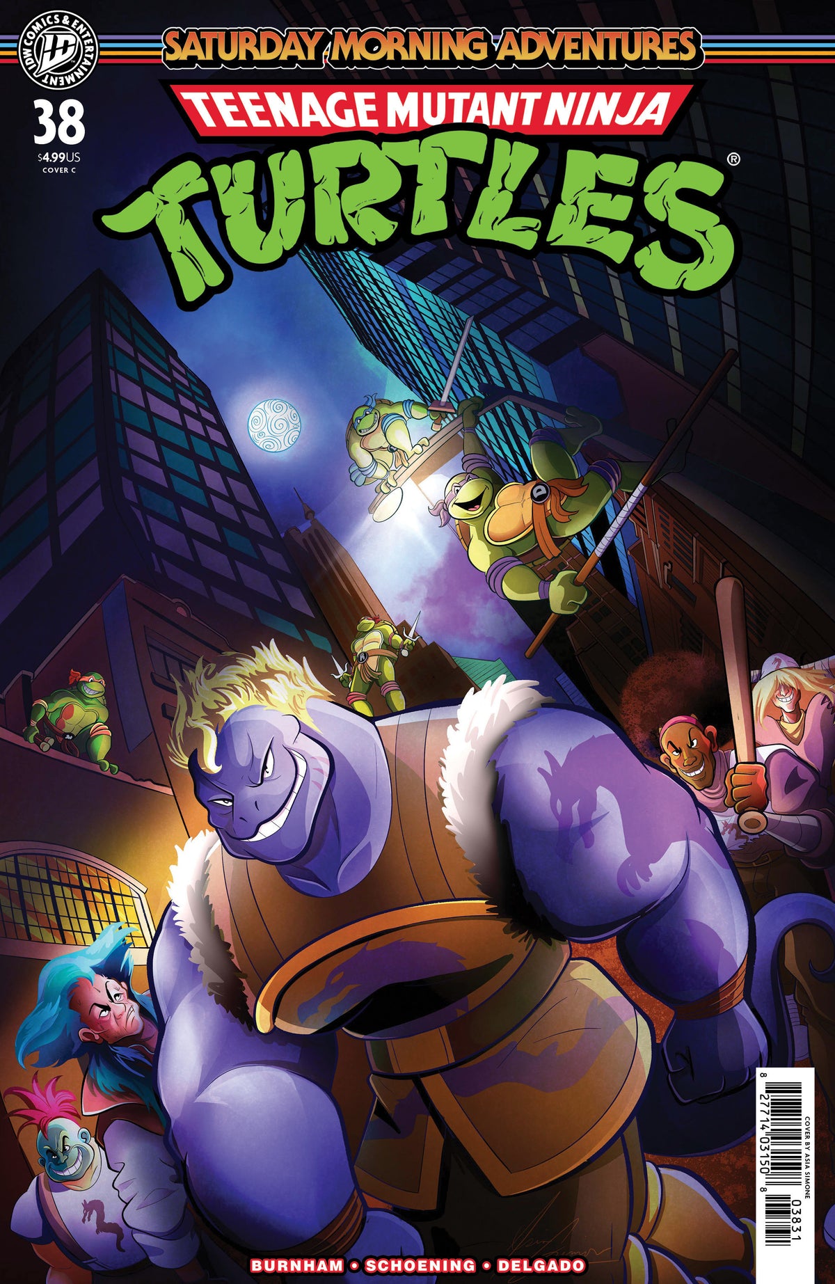 TEENAGE MUTANT NINJA TURTLES: SATURDAY MORNING ADVENTURES #38 VARIANT C ...