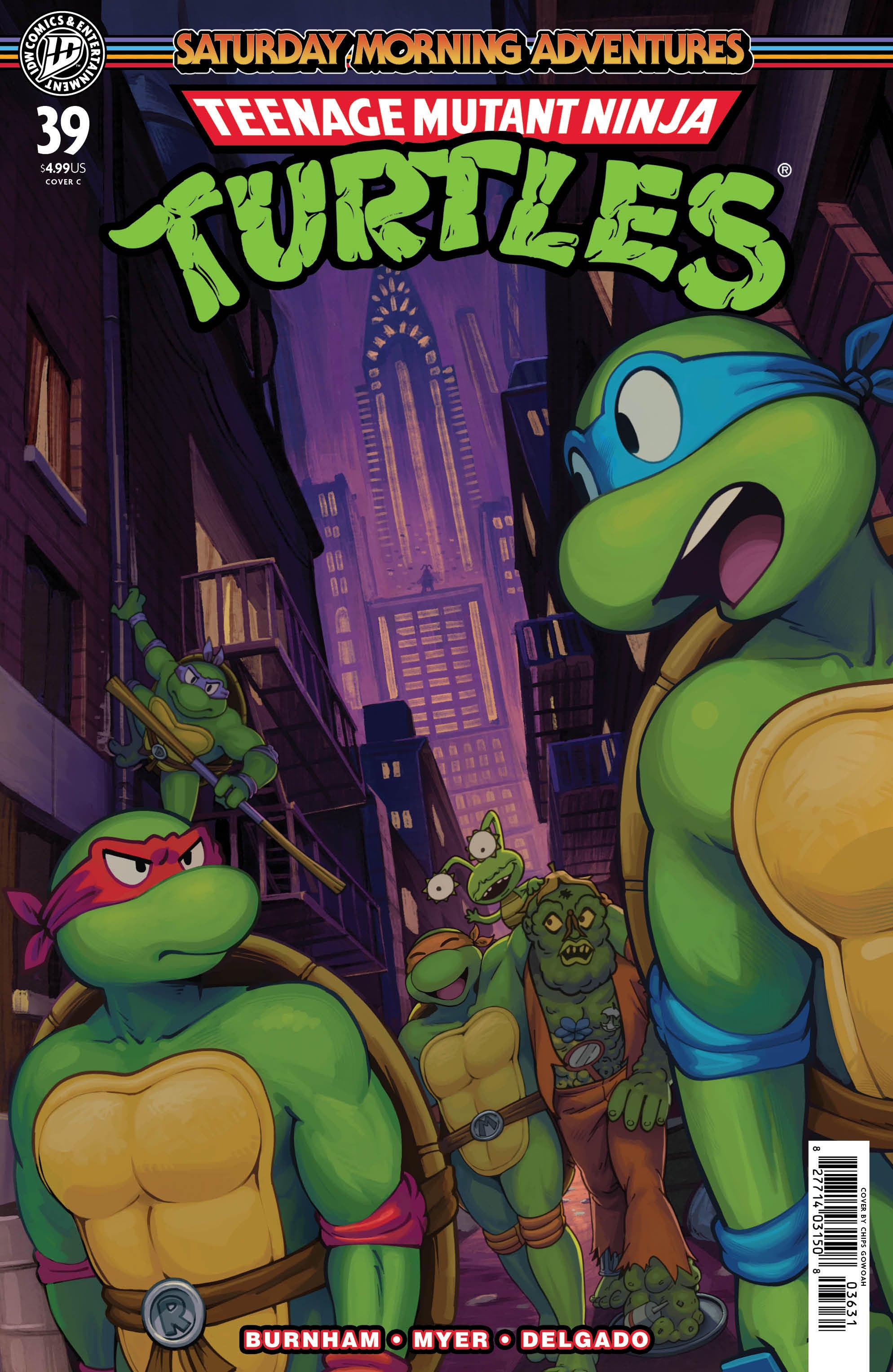 TEENAGE MUTANT NINJA TURTLES: SATURDAY MORNING ADVENTURES #39 VARIANT C (GOWOAH)