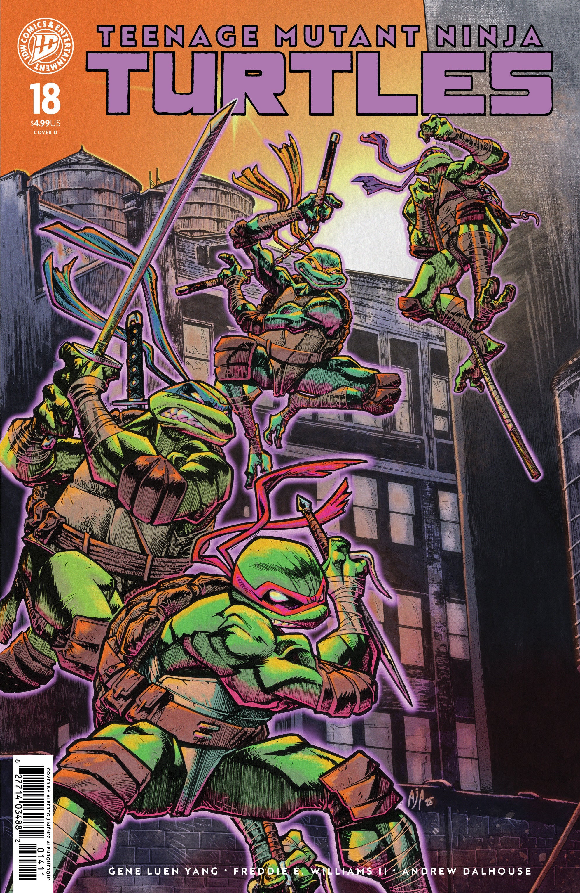 TEENAGE MUTANT NINJA TURTLES #18 VARIANT D (JIMéNEZ ALBURQUERQUE)