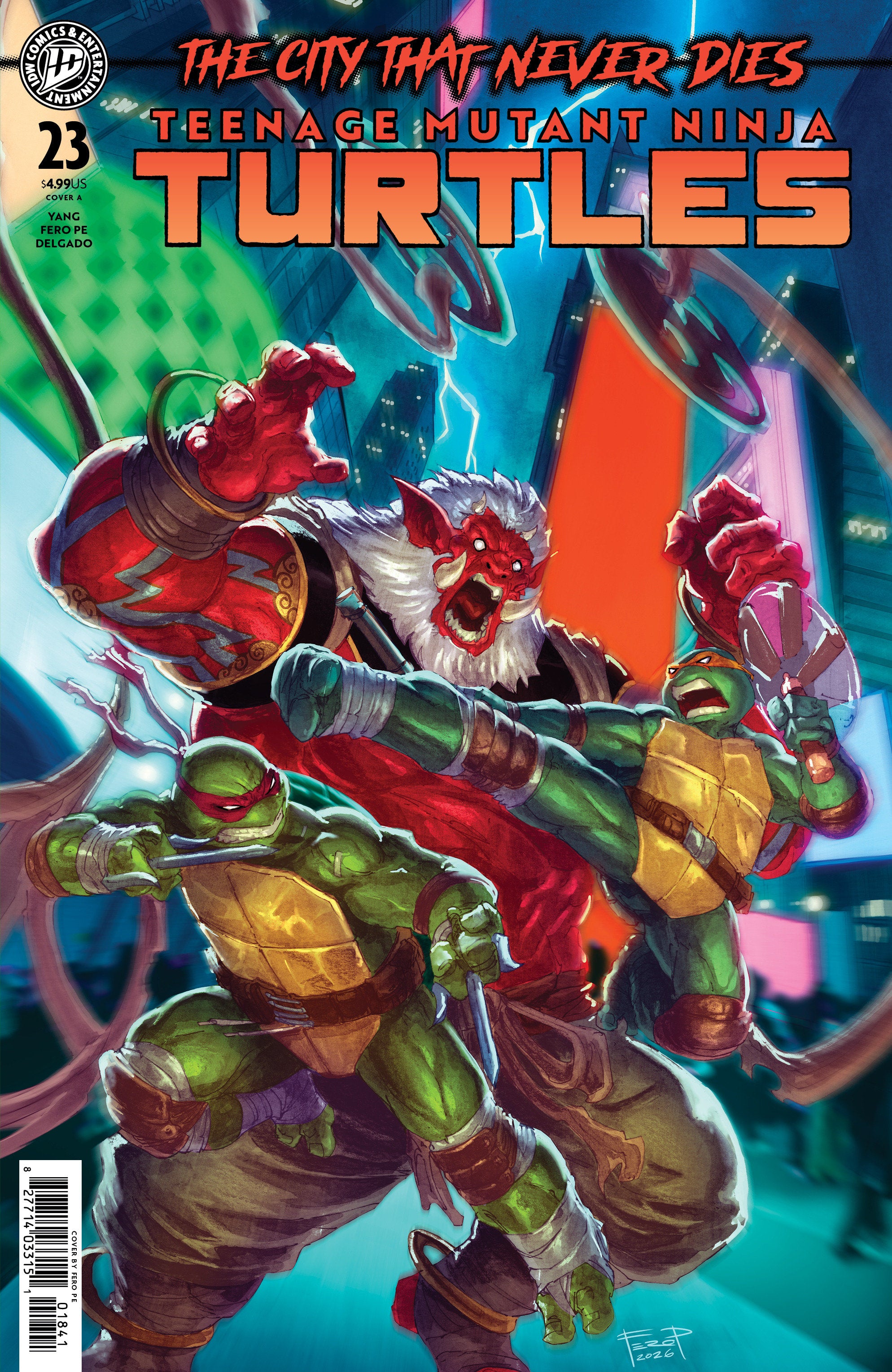 TEENAGE MUTANT NINJA TURTLES #23 COVER A (PE)