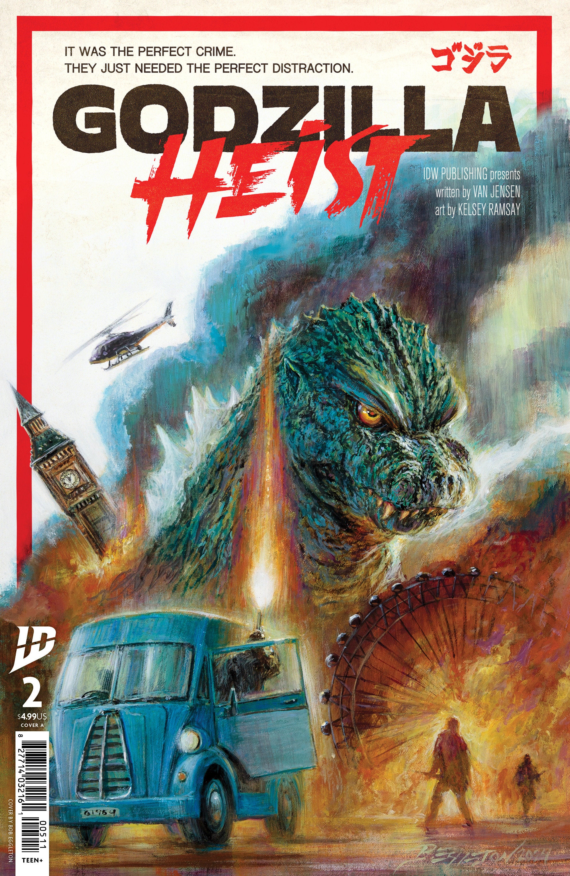 GODZILLA: HEIST #2 COVER A (EGGLETON)