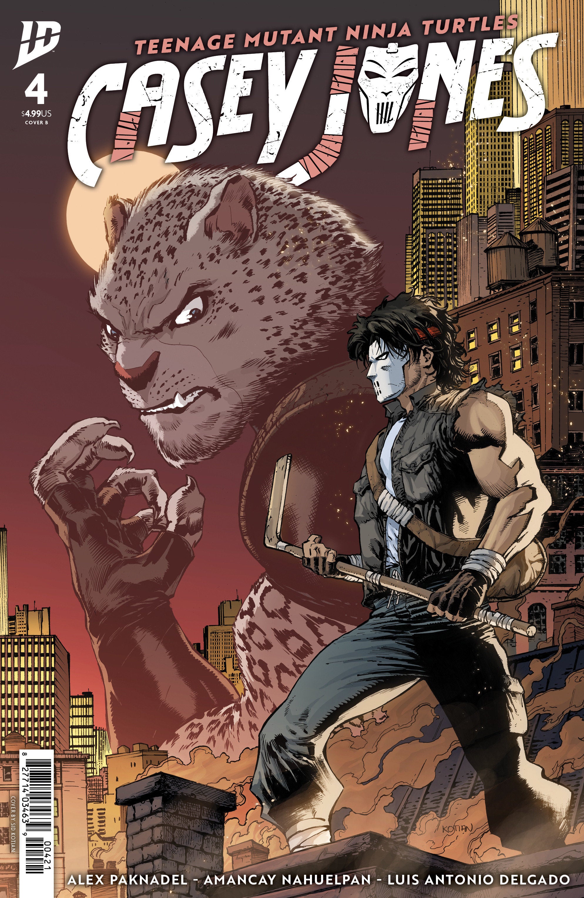 TEENAGE MUTANT NINJA TURTLES: CASEY JONES #4 VARIANT B (KOTIAN)