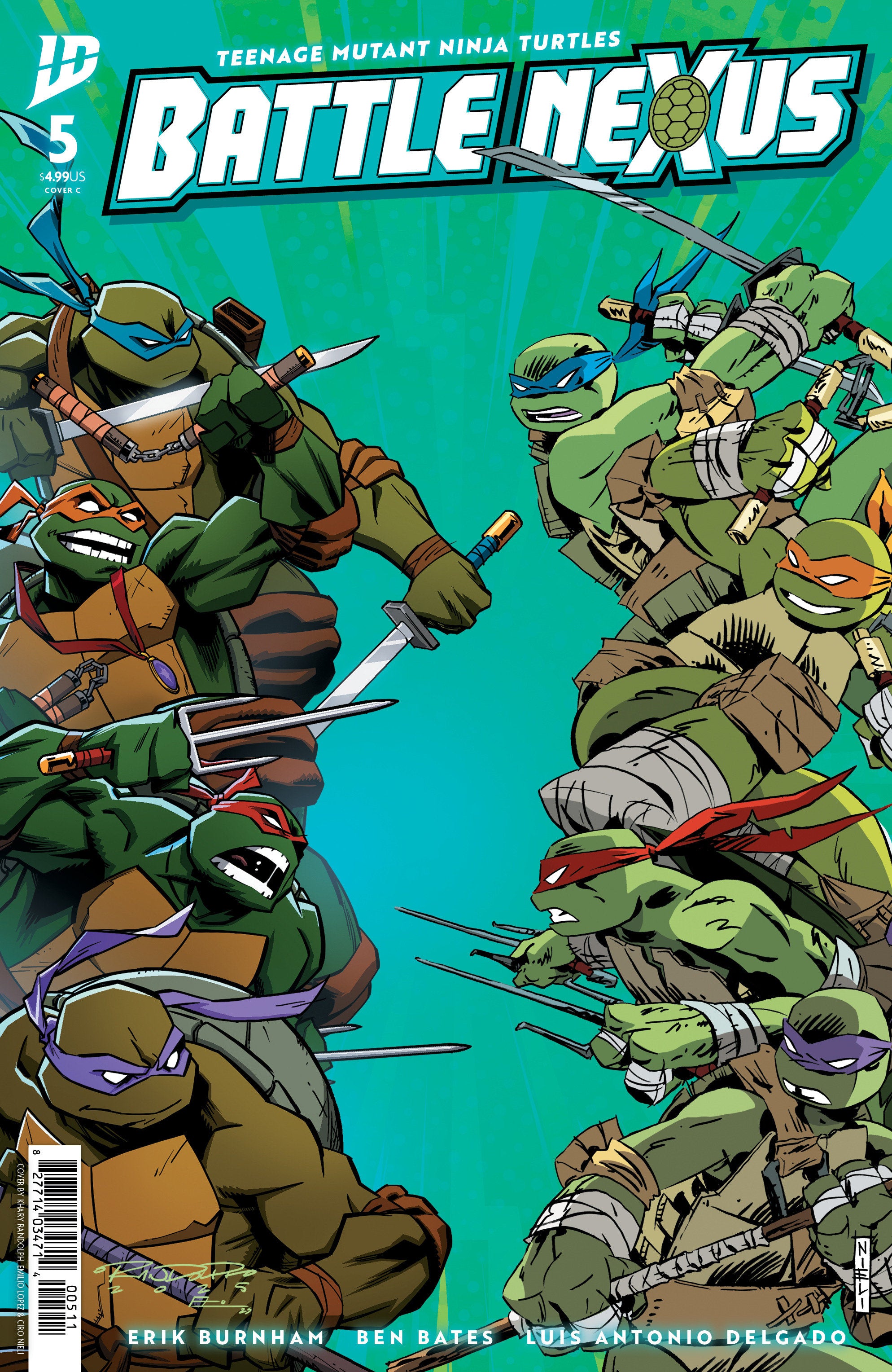 TEENAGE MUTANT NINJA TURTLES: BATTLE NEXUS #5 VARIANT C (NIELI & RANDOLPH)