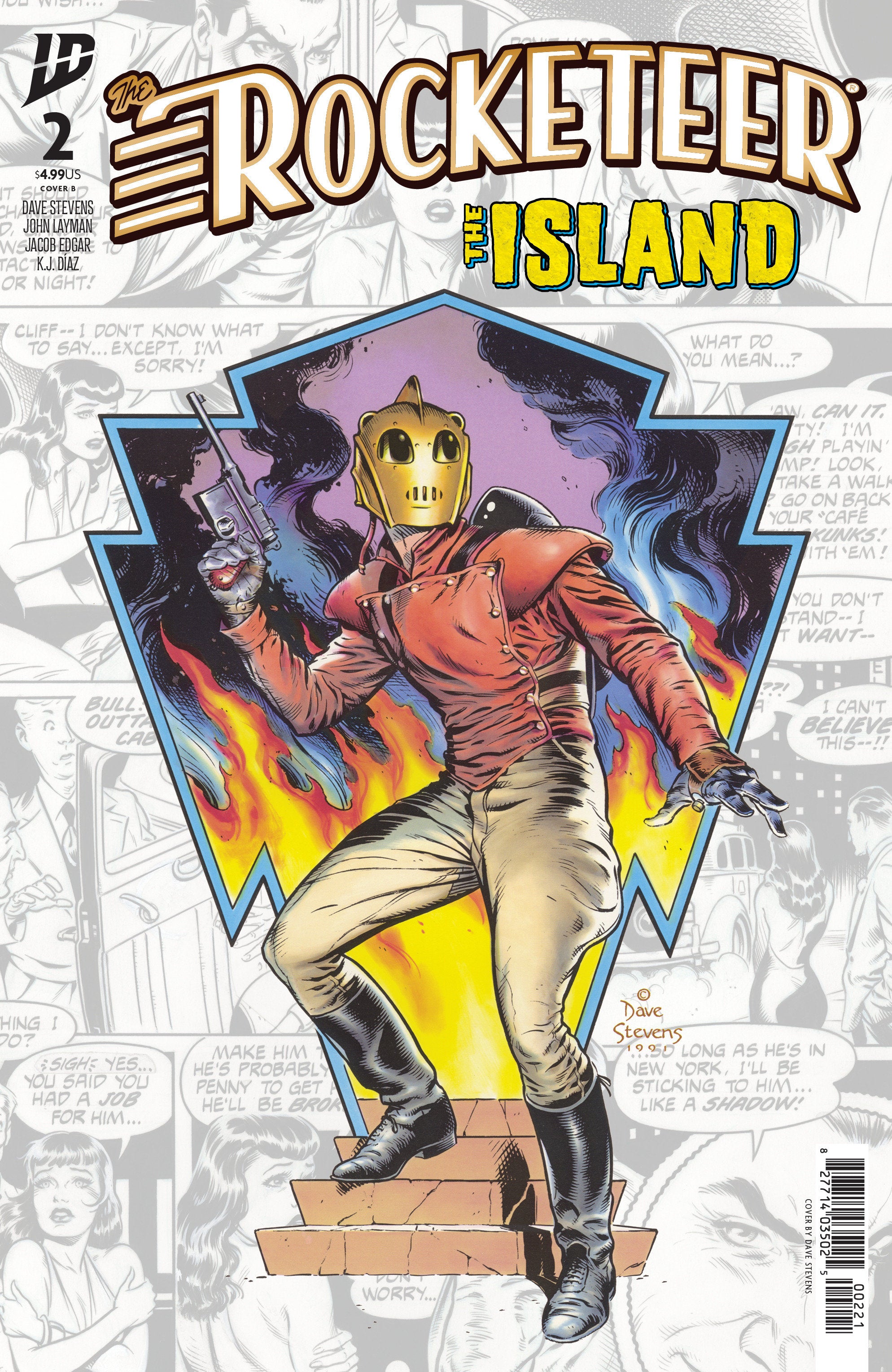 THE ROCKETEER: THE ISLAND #2 VARIANT B (STEVENS)