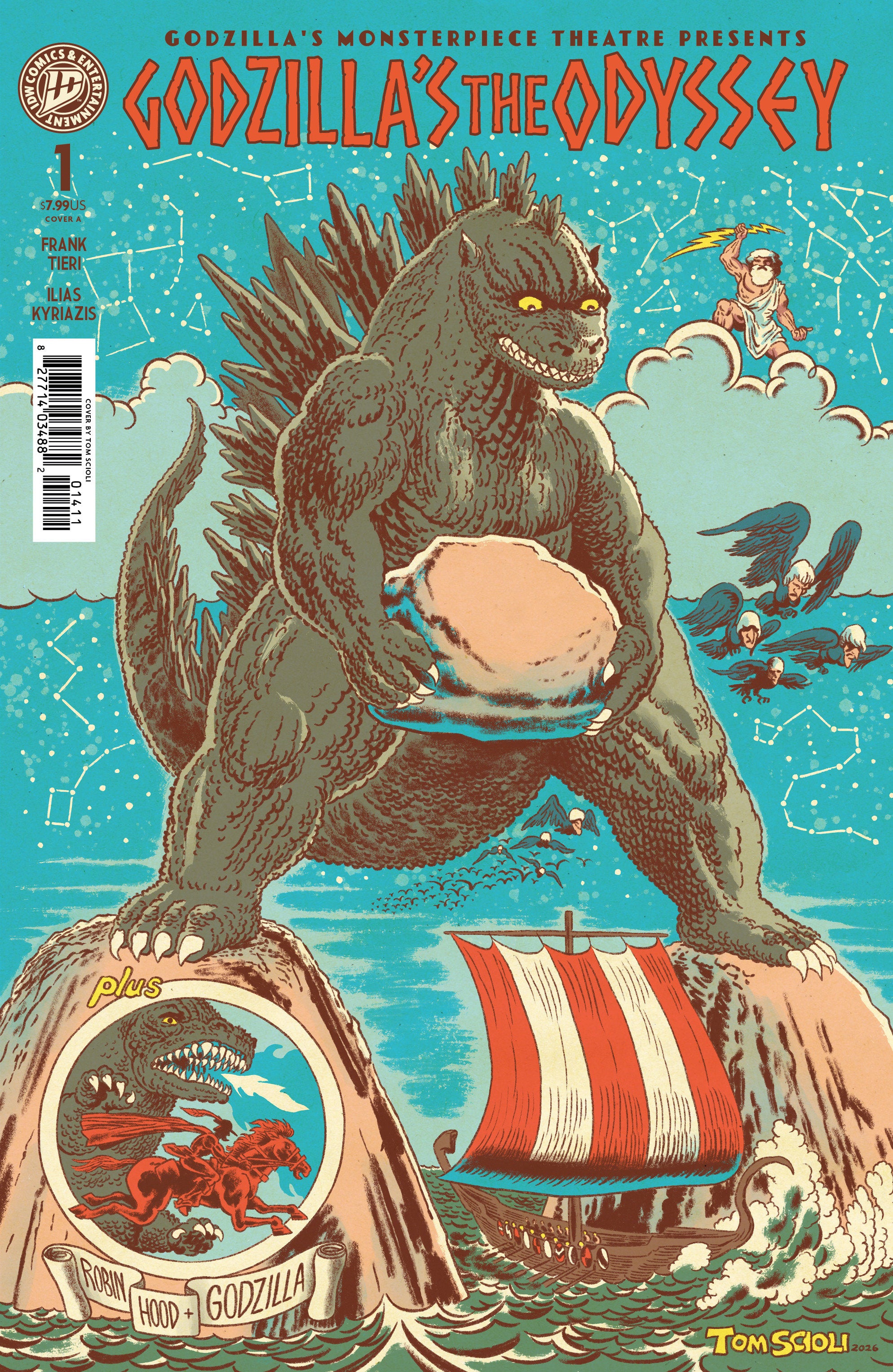 GODZILLA'S MONSTERPIECE THEATRE PRESENTS: GODZILLA'S THE ODYSSEY COVER A (SCIOLI)