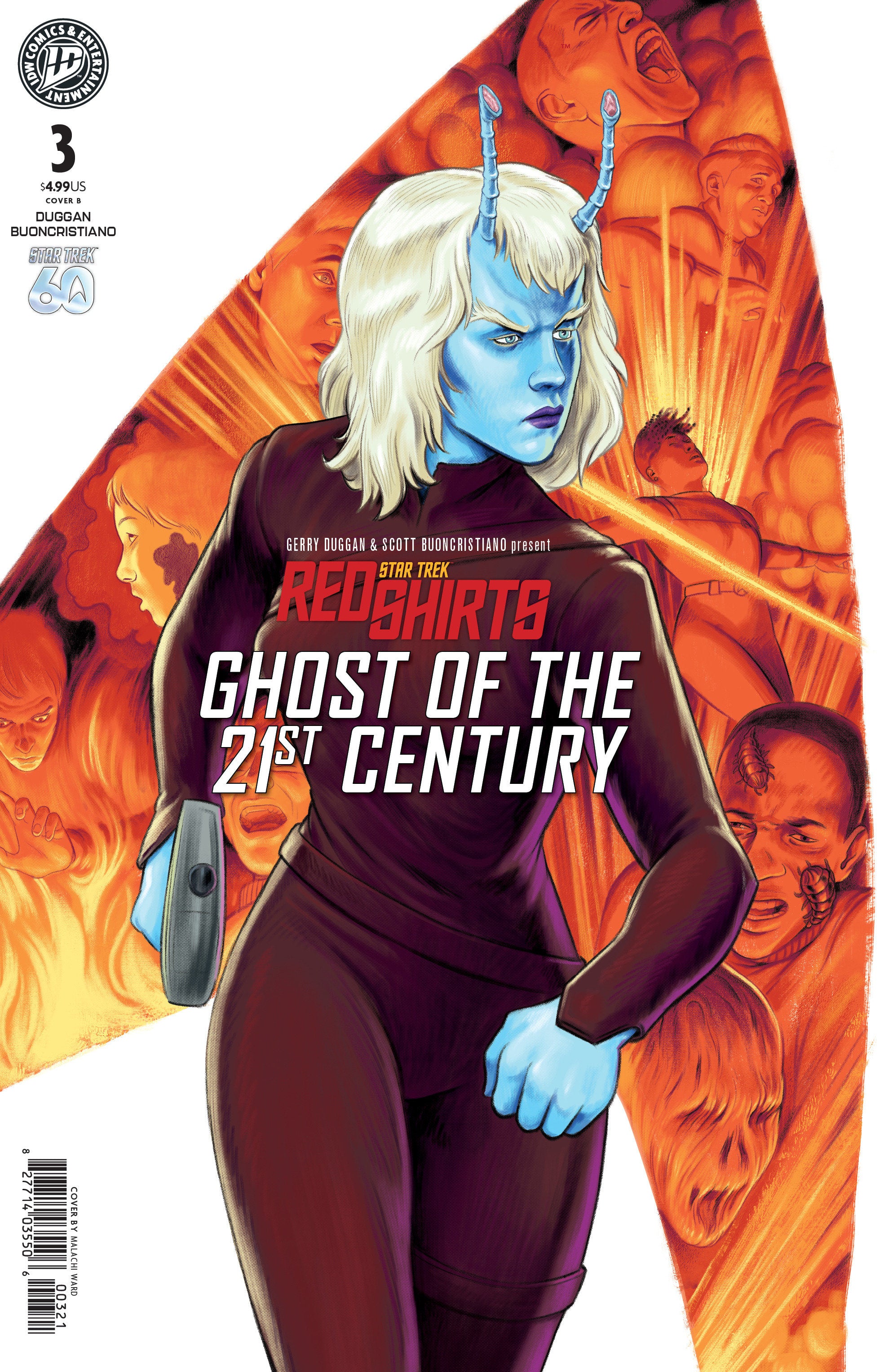 STAR TREK: RED SHIRTS--GHOST OF THE 21ST CENTURY #3 VARIANT B (WARD)