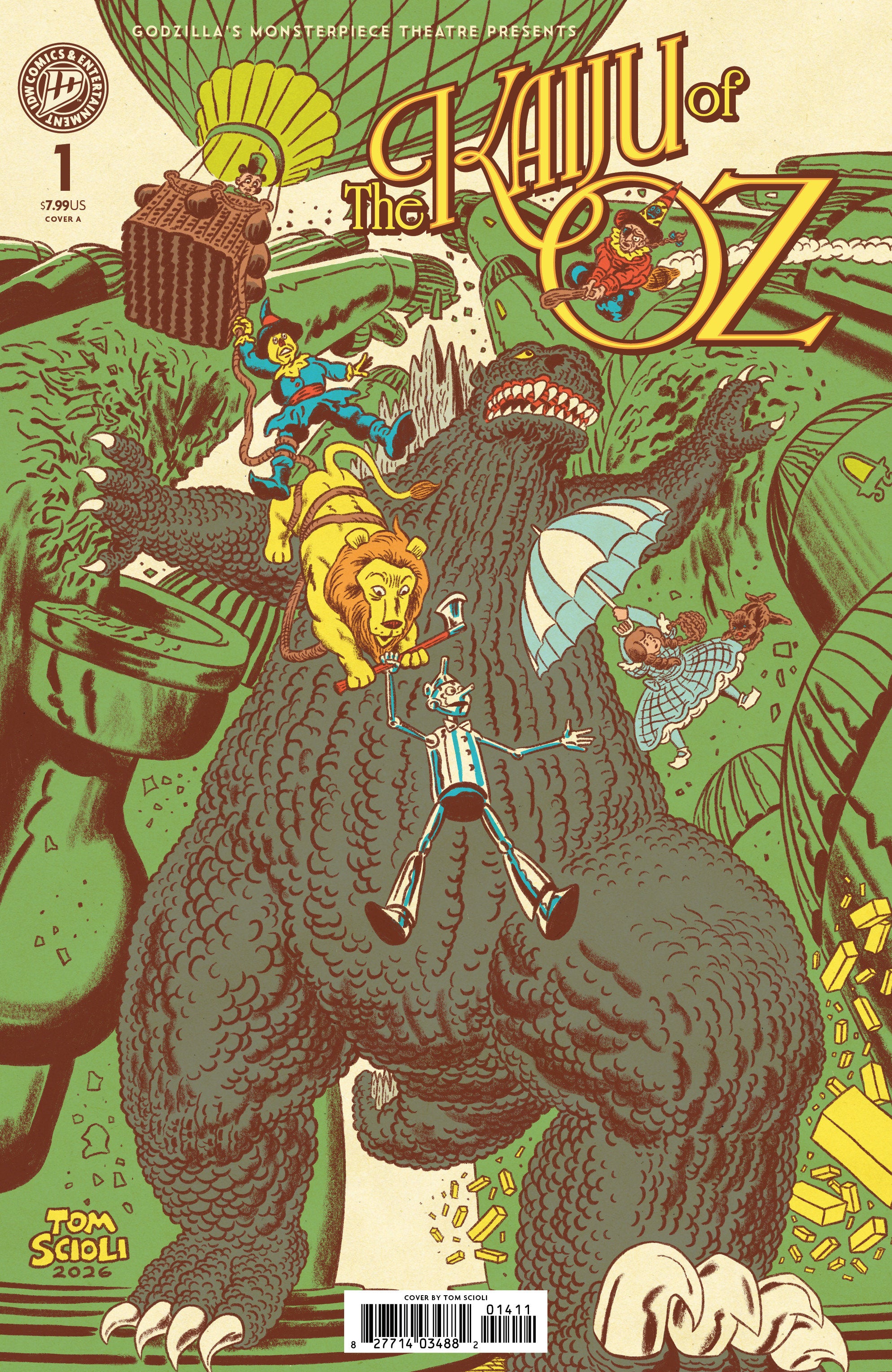 GODZILLA™S MONSTERPIECE THEATRE PRESENTS: THE KAIJU OF OZ COVER A (SCIOLI)