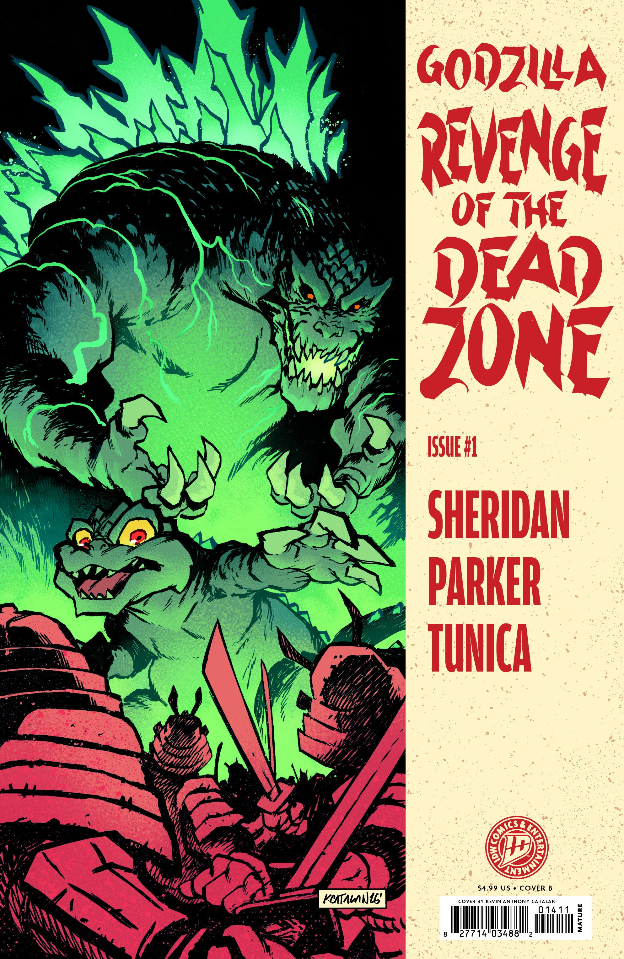 GODZILLA: REVENGE OF THE DEADZONE [KAI-SEI ERA] #1 VARIANT B (CATALAN HOMAGE COVER)