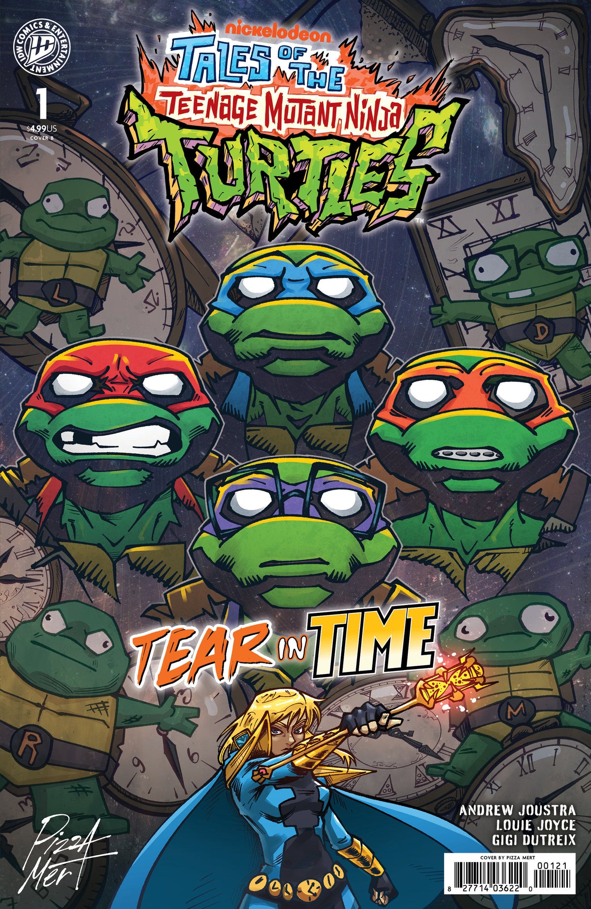 TALES OF THE TEENAGE MUTANT NINJA TURTLES: TEAR IN TIME #1 VARIANT B (PIZZA MERT)
