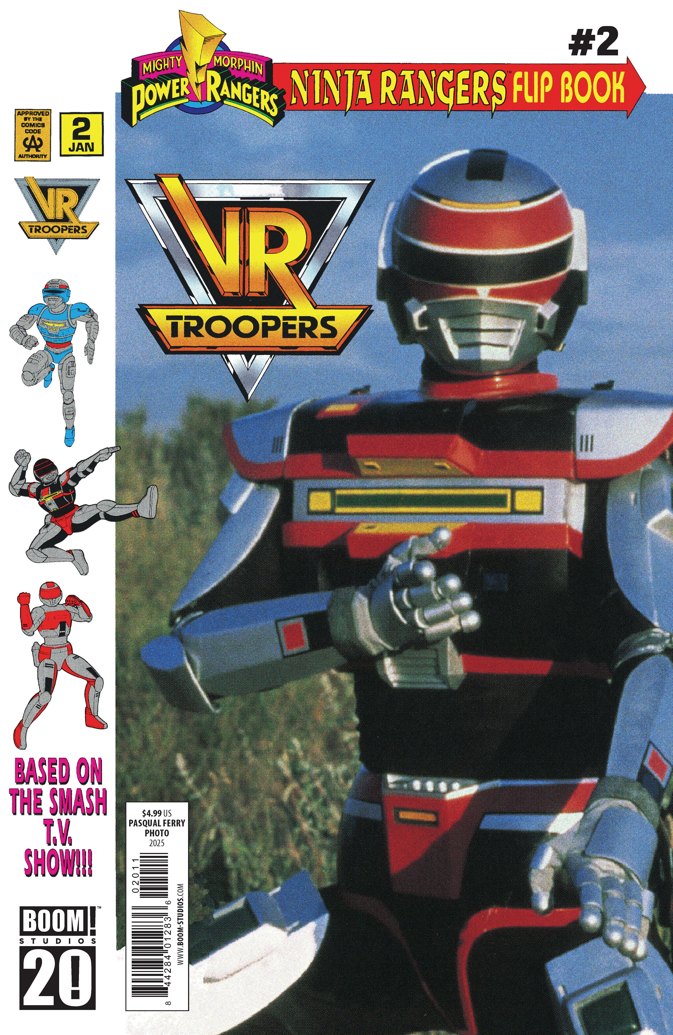VR TROOPERS/POWER RANGERS FLIPBOOK FACSIMILE EDITION #2 A MAIN (DRESSED, FERRY/PHOTO)