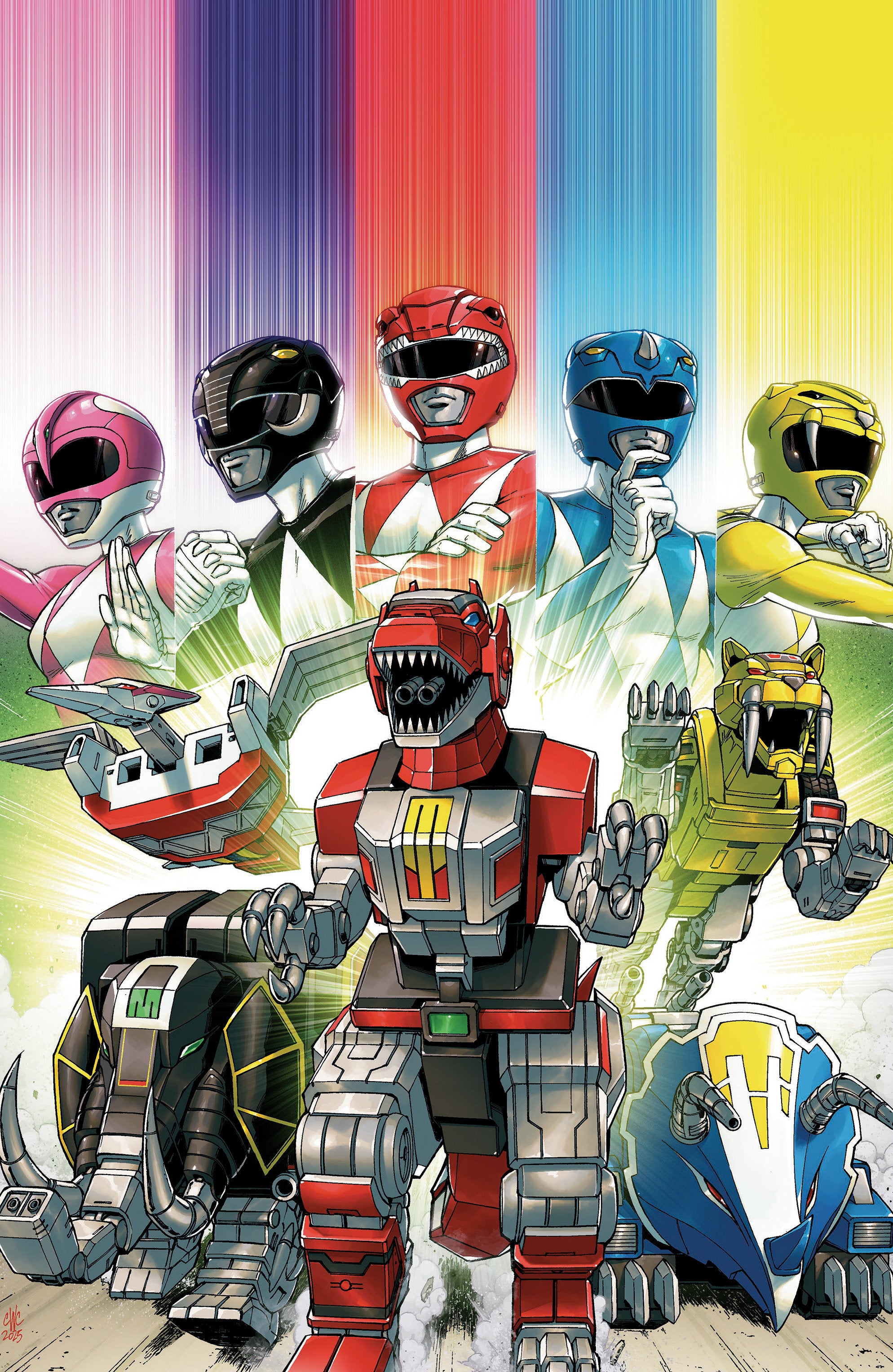 MIGHTY MORPHIN POWER RANGERS: ZORD QUEST #1 F UNLIMITED VARIANT (FULL ART, COLLER)
