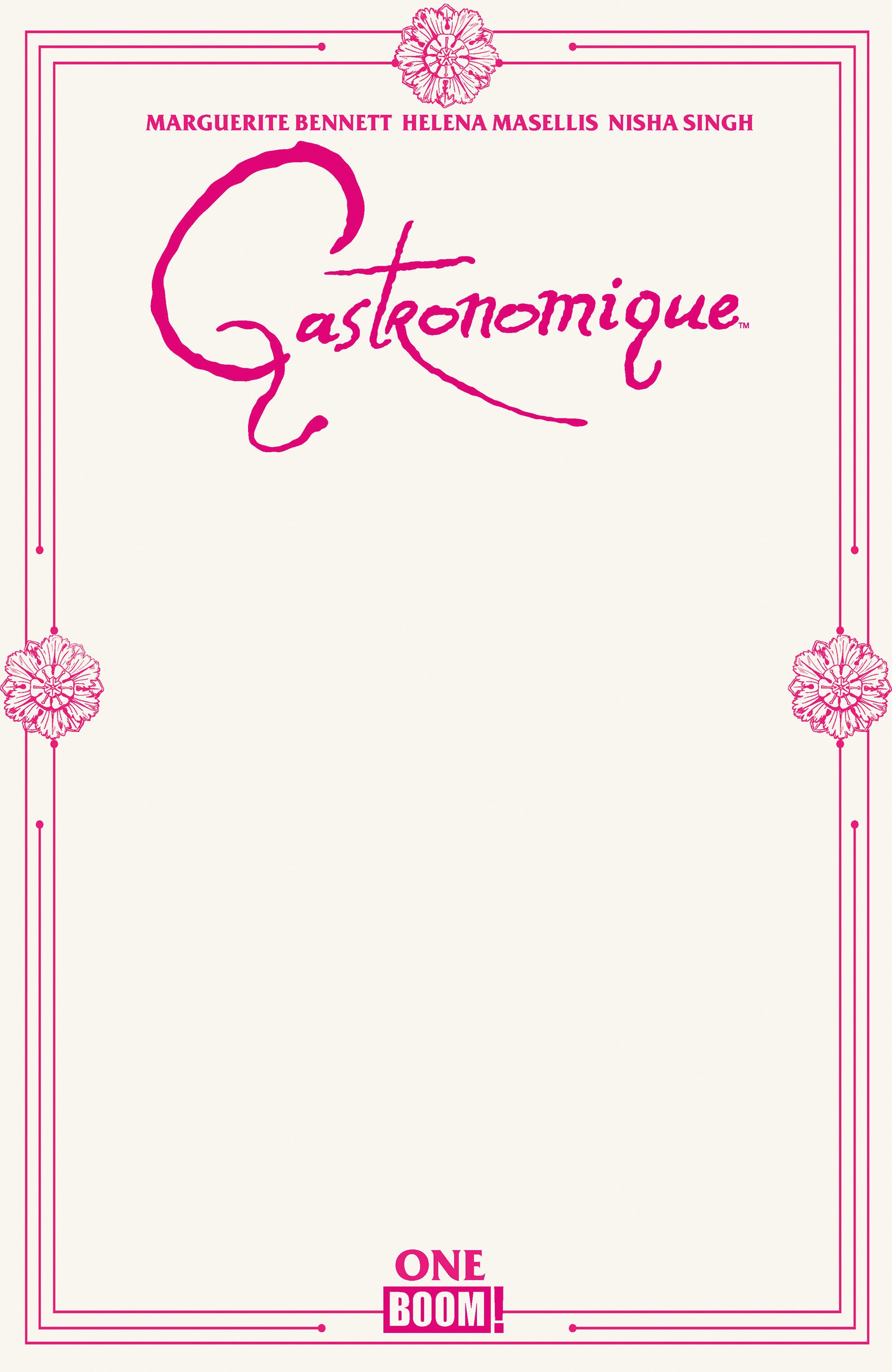 GASTRONOMIQUE #1 D BLANK SKETCH VARIANT