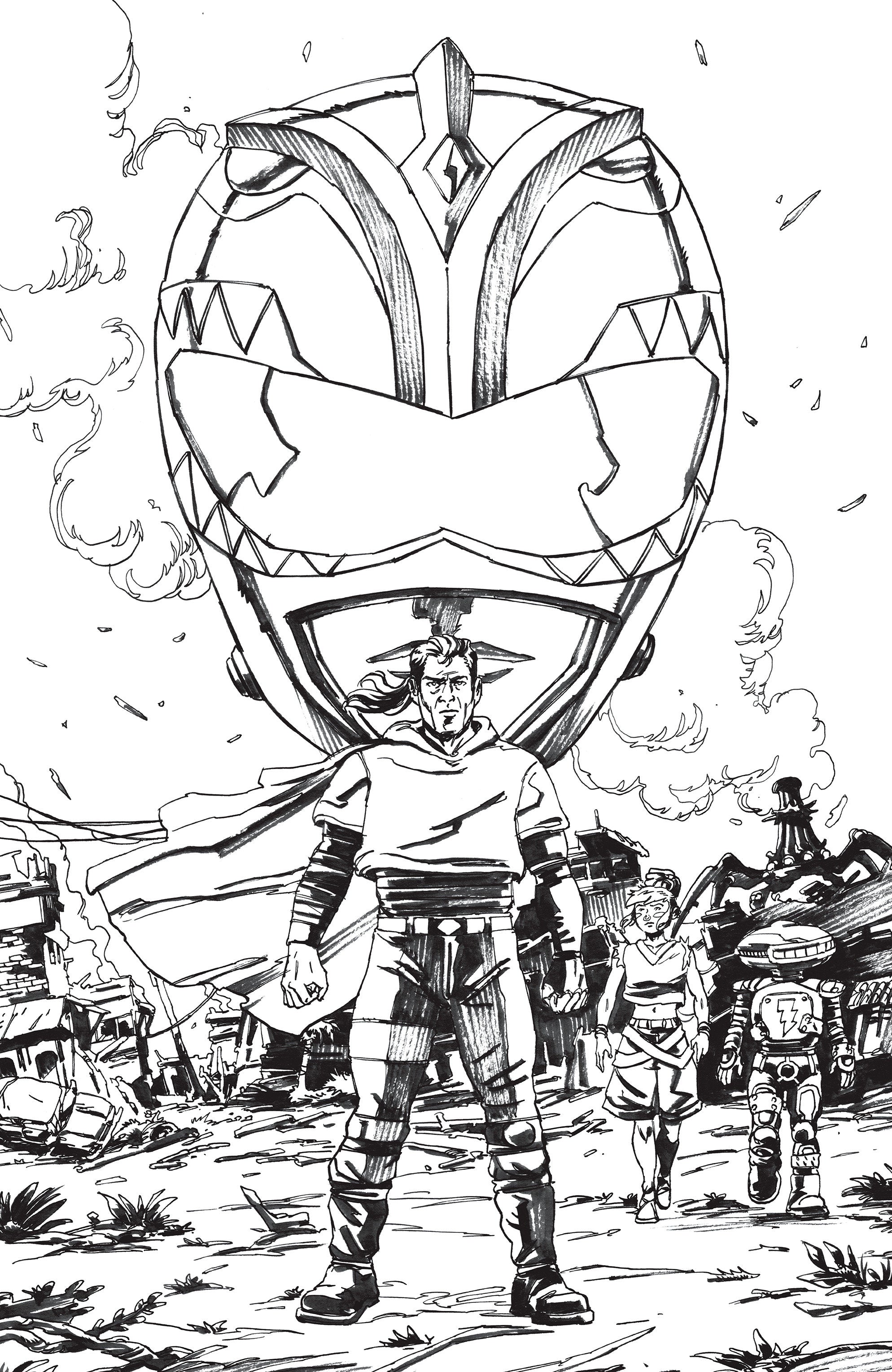 POWER RANGERS GREEN #1 N UNLIMITED VARIANT (FULL ART, VARGAS)