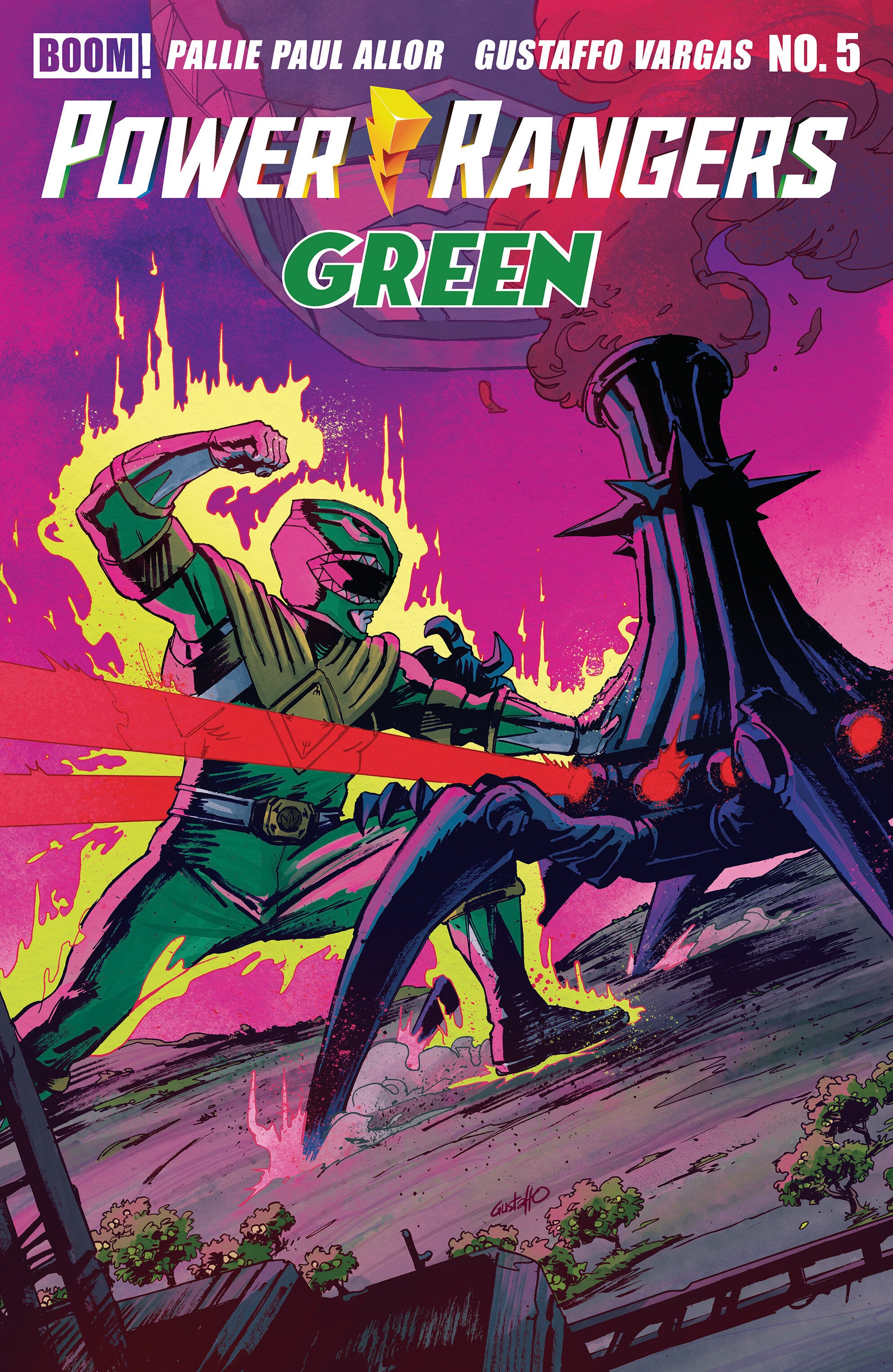 POWER RANGERS GREEN #5 B VARIANT (DRESSED, VARGAS) | COMIC NATION