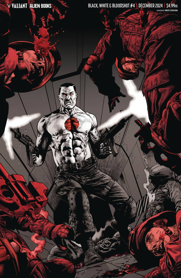 BLACK WHITE & BLOODSHOT #4 (OF 4) CVR E SUAYAN VIRGIN