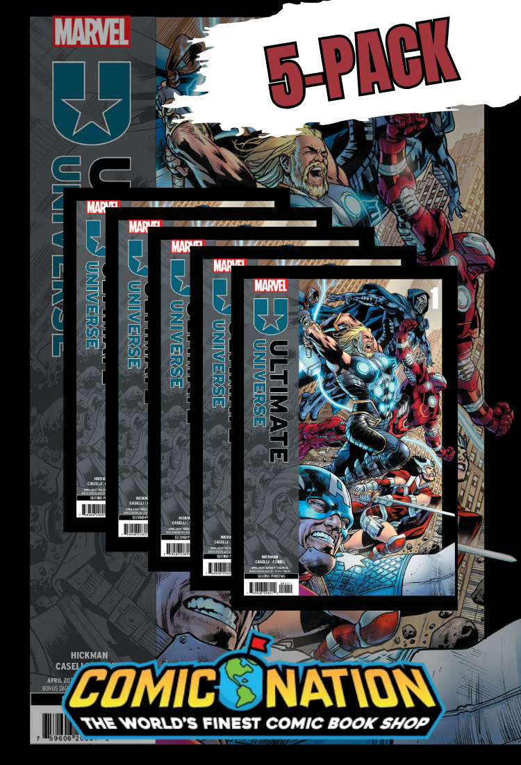 5-PACK ULTIMATE UNIVERSE #1 BRYAN HITCH 2ND PRINTING VARIANT